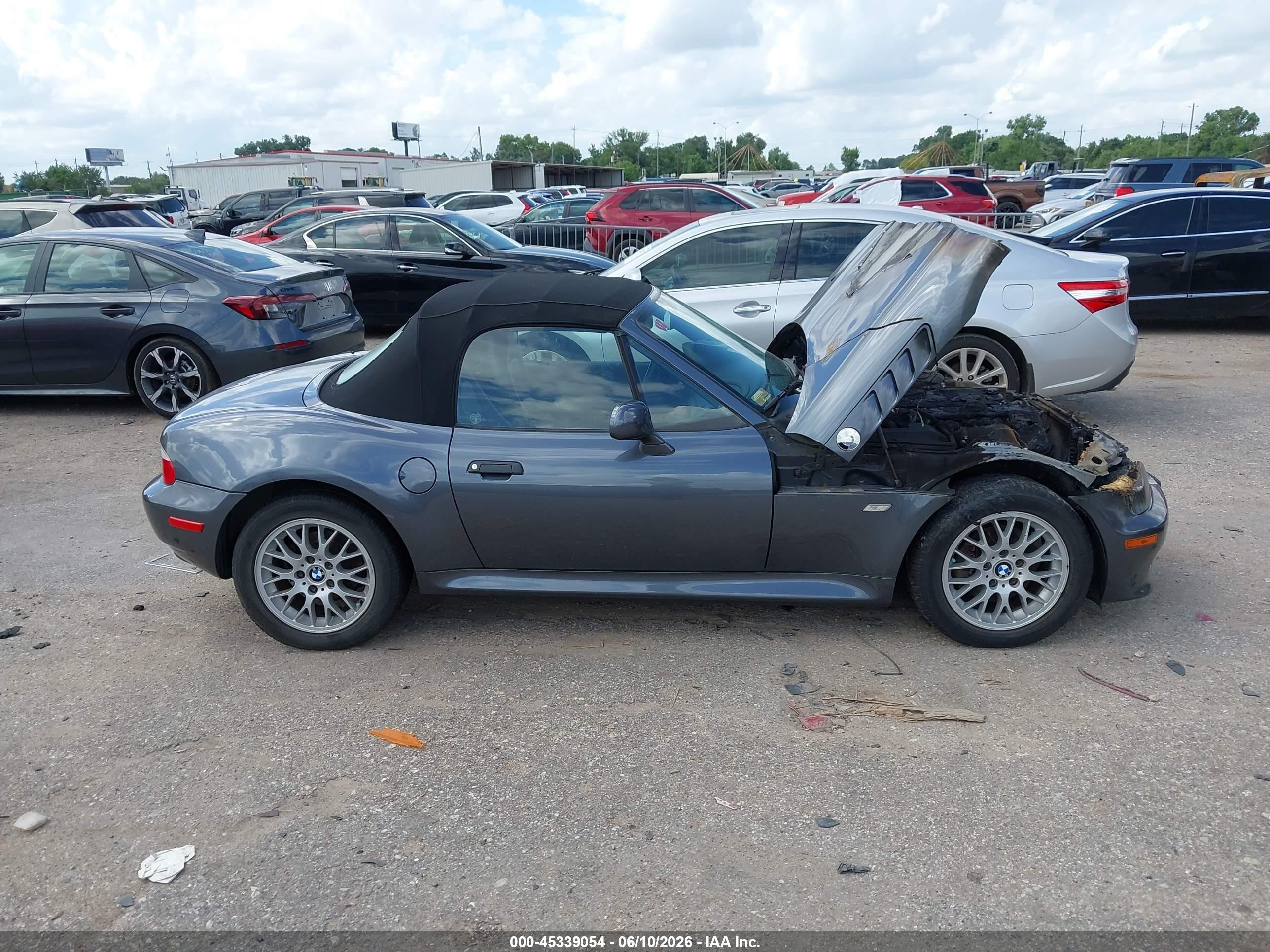 2000 Bmw Z3 2.8 Синий vin: WBACH3349YLF72006