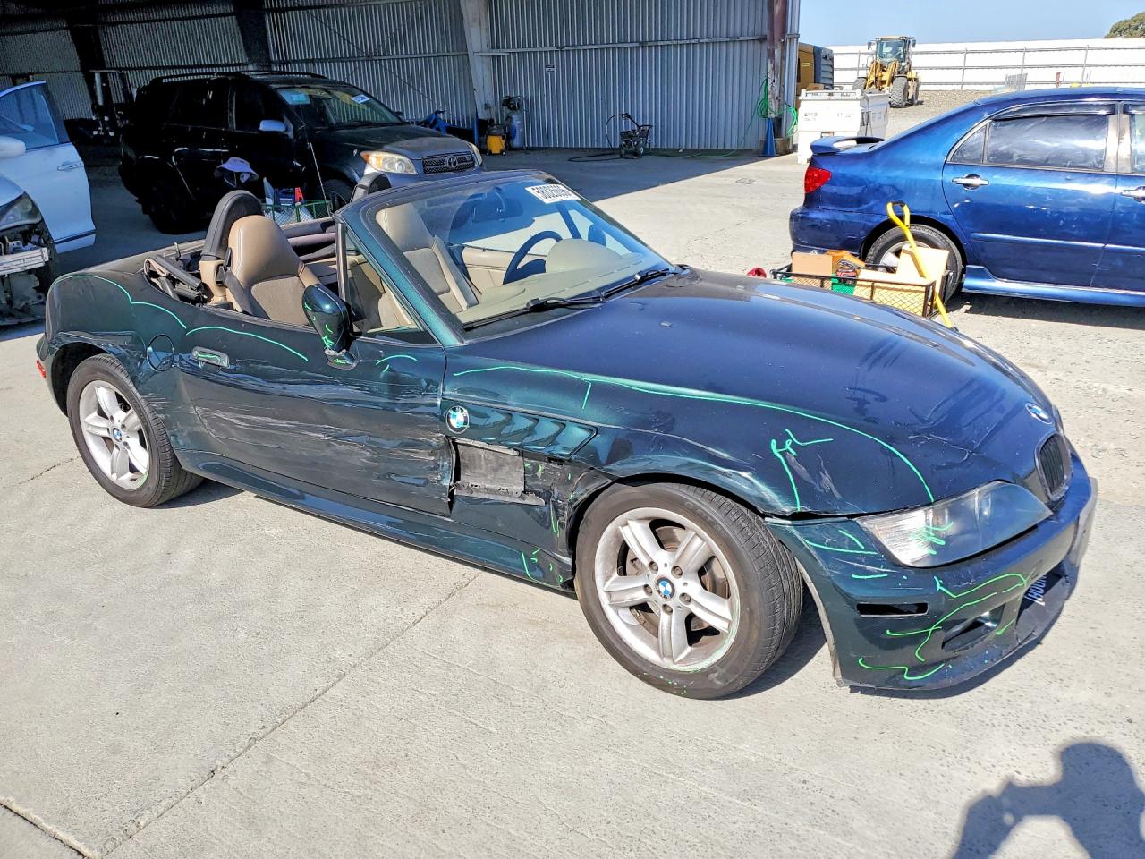 2000 Bmw Z3 2.3 Green vin: WBACH9342YLF91984
