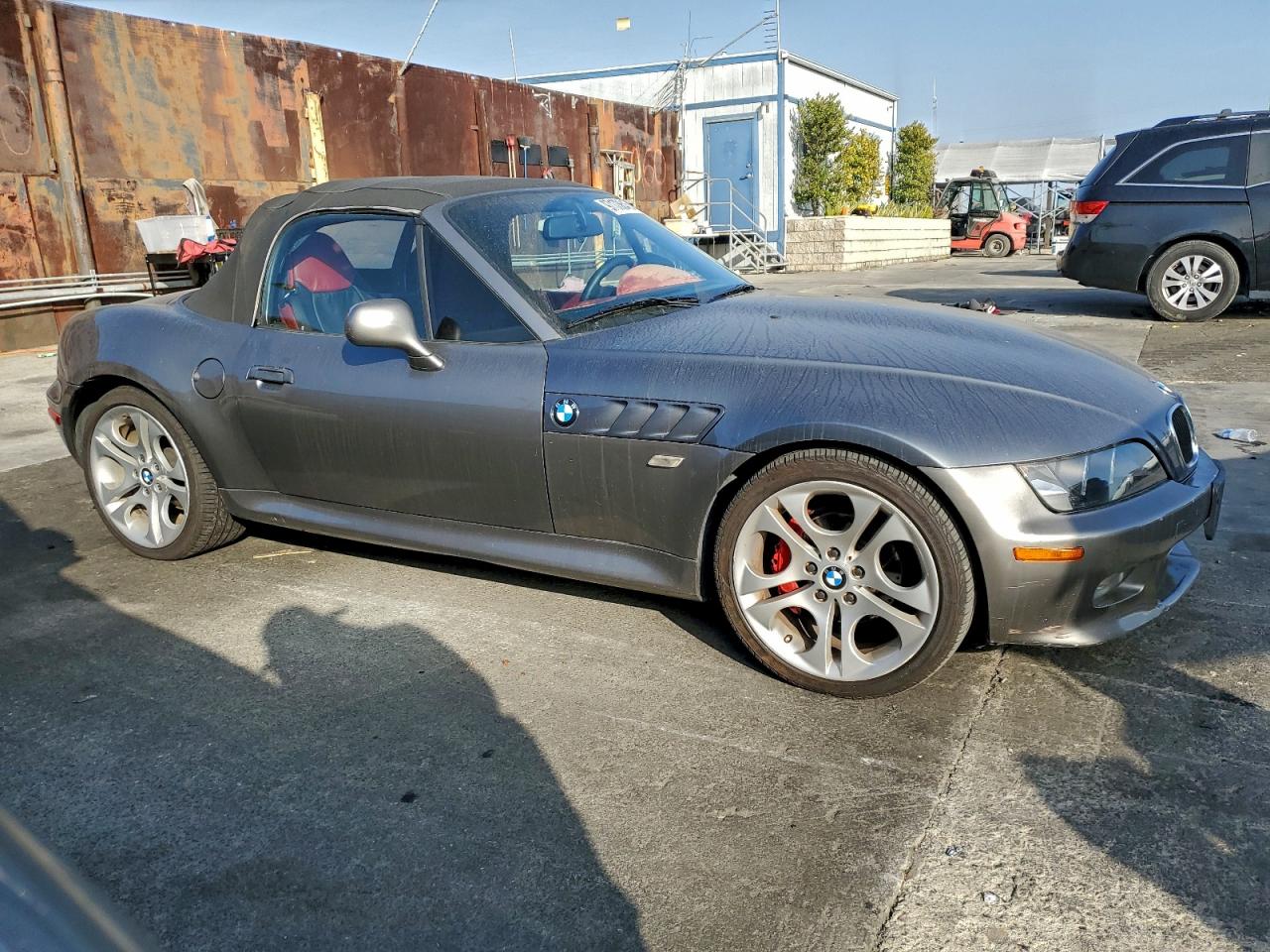 2001 Bmw Z3 2.5 Gray vin: WBACN33401LK48163