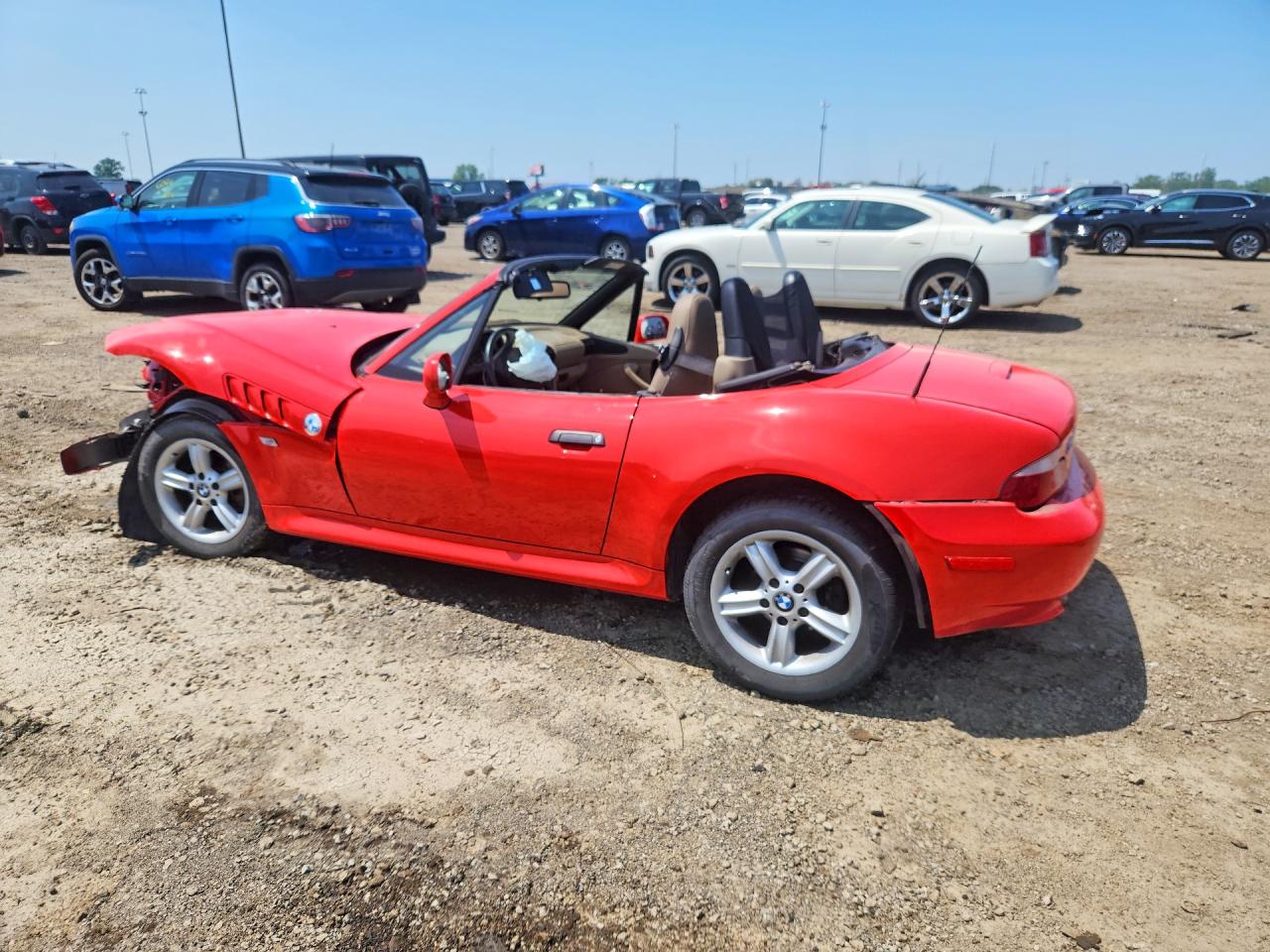 2001 Bmw Z3 Red vin: WBACN33421LK49346