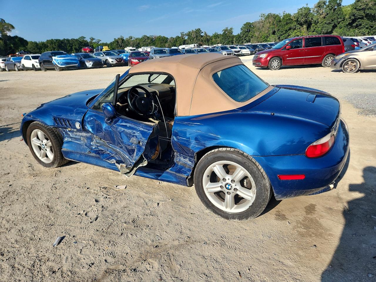 2001 Bmw Z3 2.5 Blue vin: WBACN33431LM02719