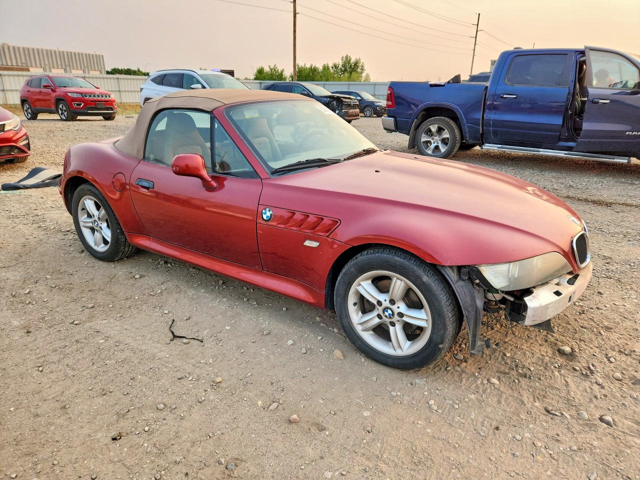 2001 Bmw Z3 2.5 Burgundy vin: WBACN33451LM01555