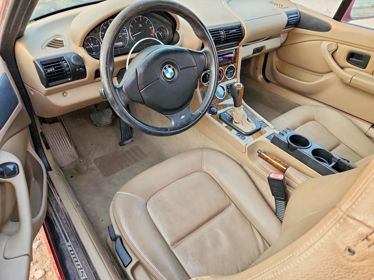 2001 Bmw Z3 2.5 Burgundy vin: WBACN33451LM01555