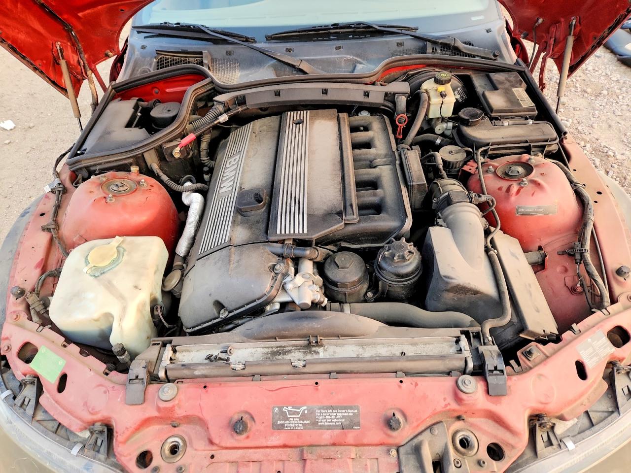 2001 Bmw Z3 2.5 Burgundy vin: WBACN33451LM01555