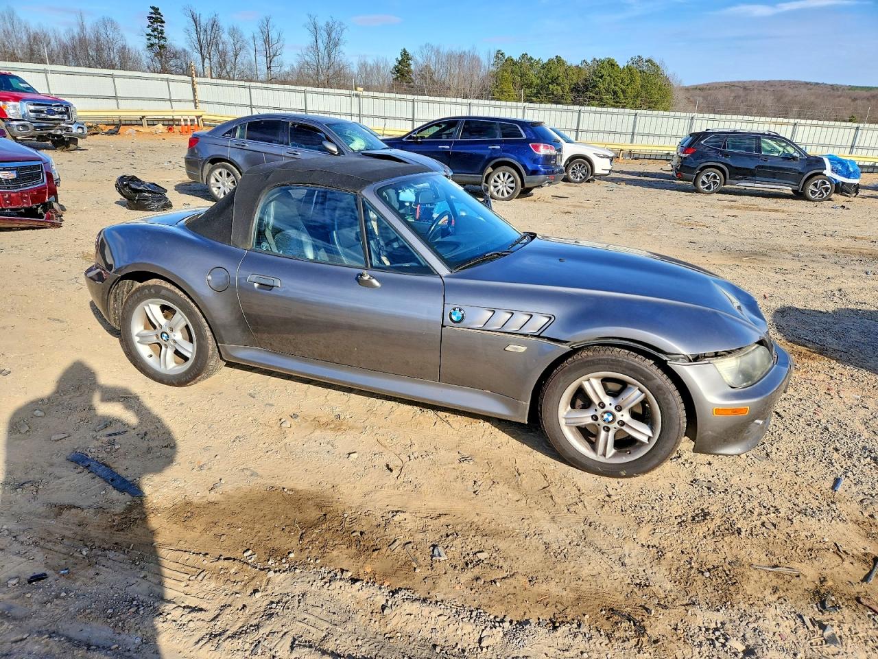 2001 Bmw Z3 2.5 Gray vin: WBACN33481LM03994