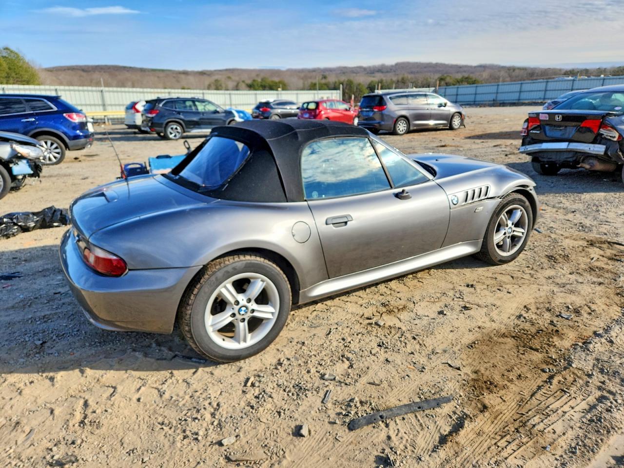 2001 Bmw Z3 2.5 Gray vin: WBACN33481LM03994