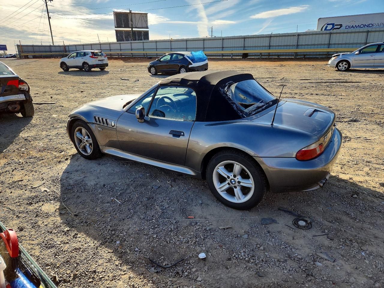 2001 Bmw Z3 2.5 Gray vin: WBACN33481LM03994