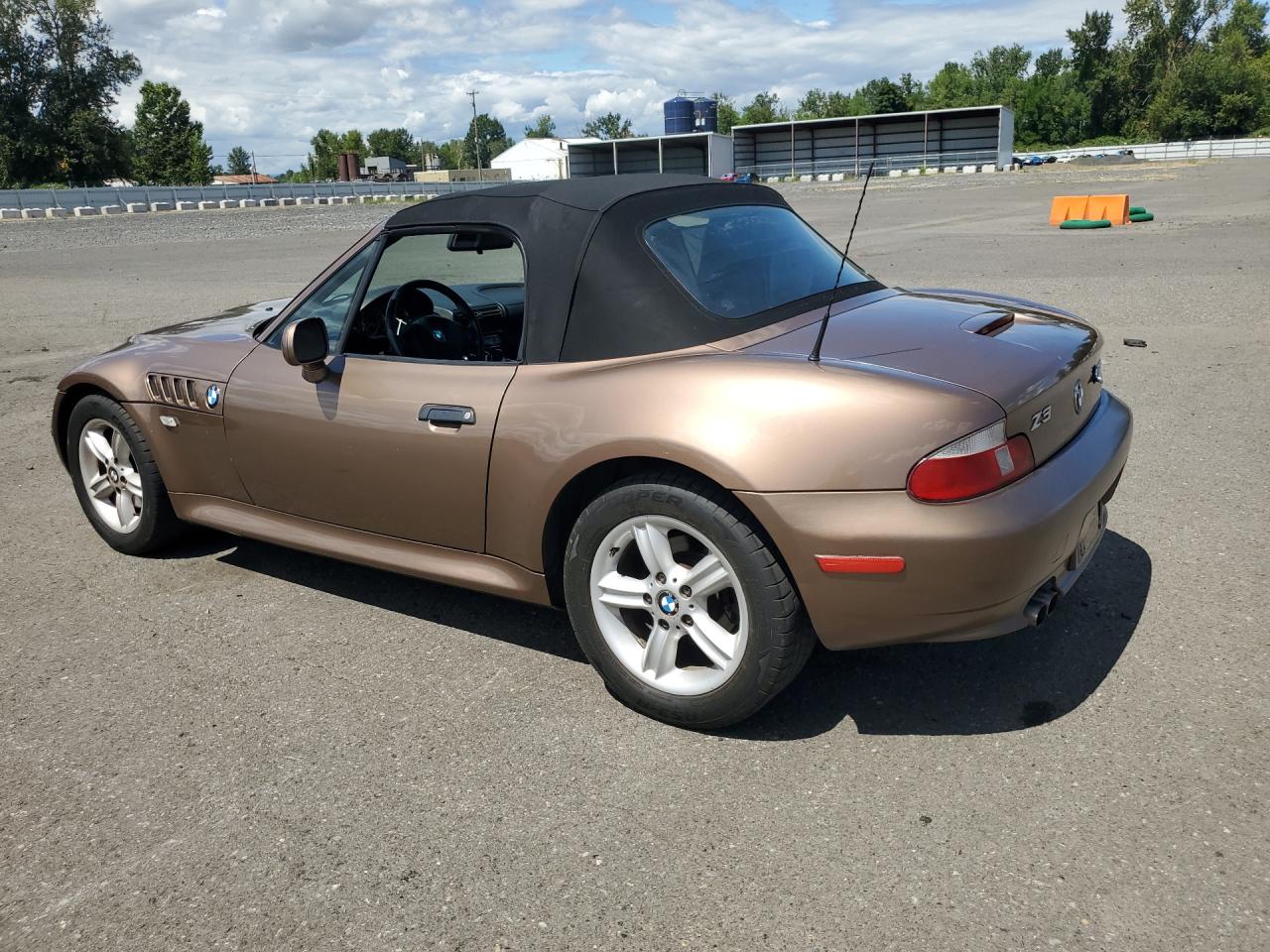 2001 Bmw Z3 2.5 Brown vin: WBACN33491LM02420 Damage: Left Front Door, Chipped, 3