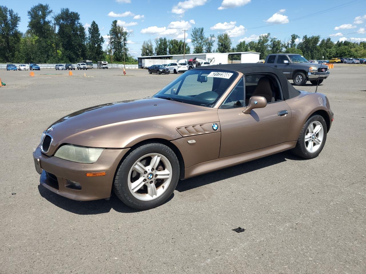 2001 Bmw Z3 2.5 Brown vin: WBACN33491LM02420 Damage: Left Front Fender, Chipped, 3