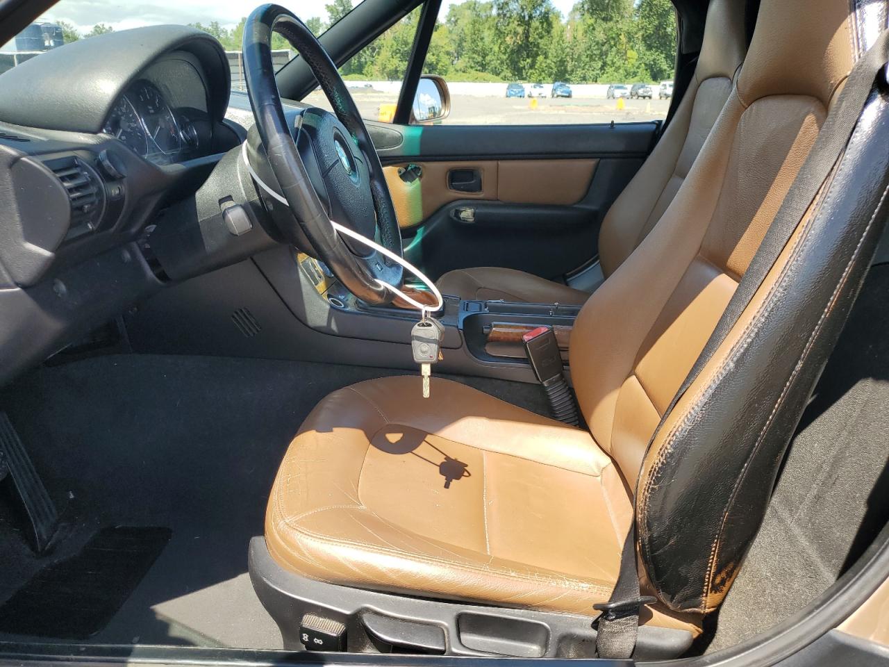 2001 Bmw Z3 2.5 Brown vin: WBACN33491LM02420 Damage: Left Front Seat Back, Stained, Permanent