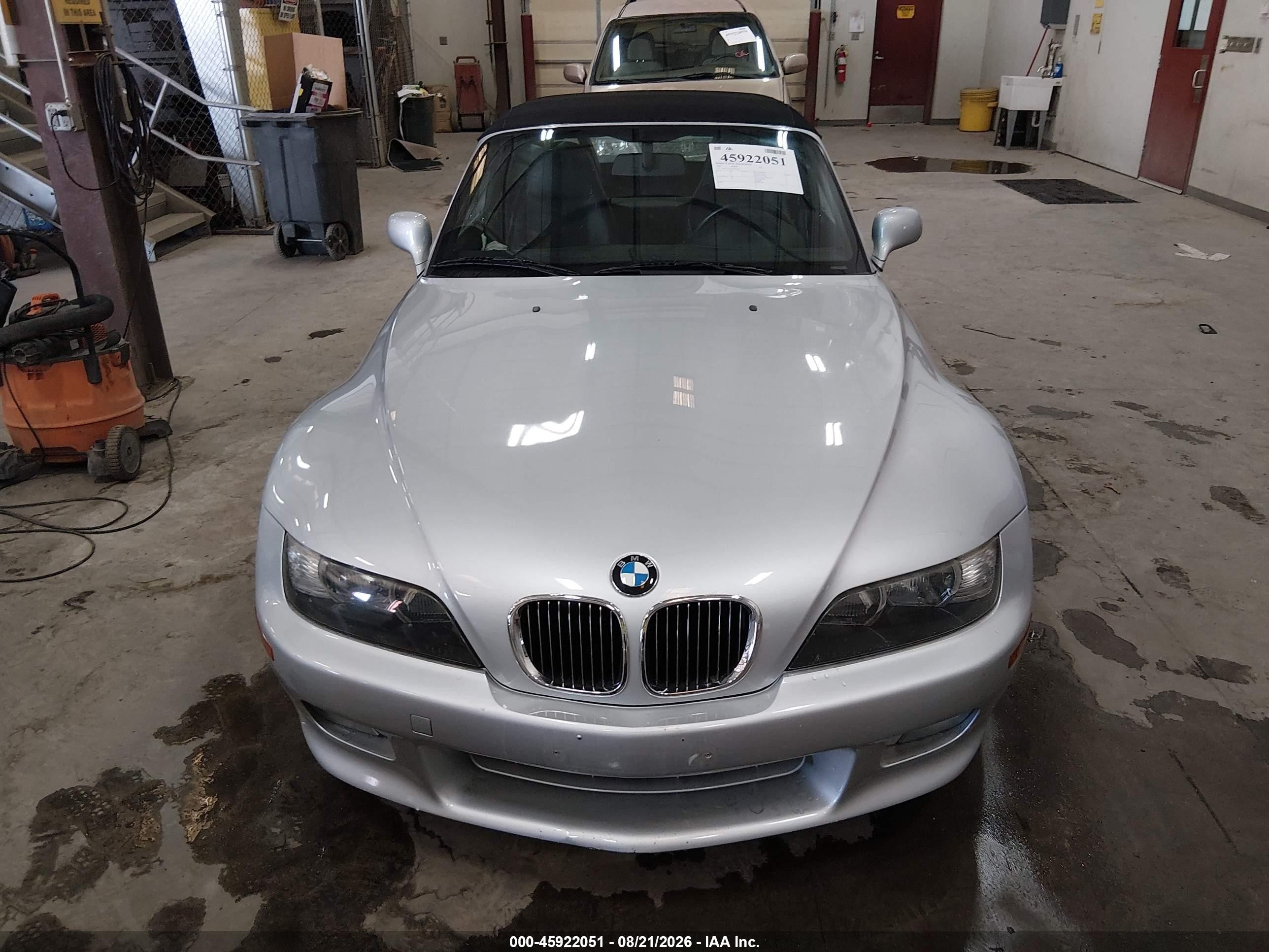 2001 Bmw Z3 3.0i Silver vin: WBACN53421LJ58945