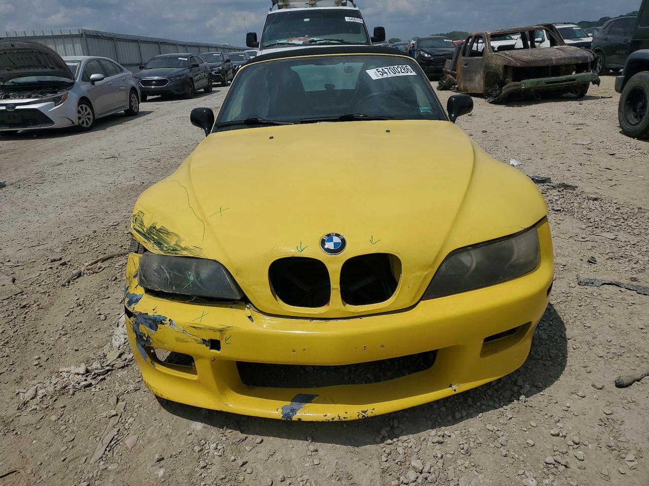2001 Bmw Z3 3.0 Желтый vin: WBACN53451LJ55876