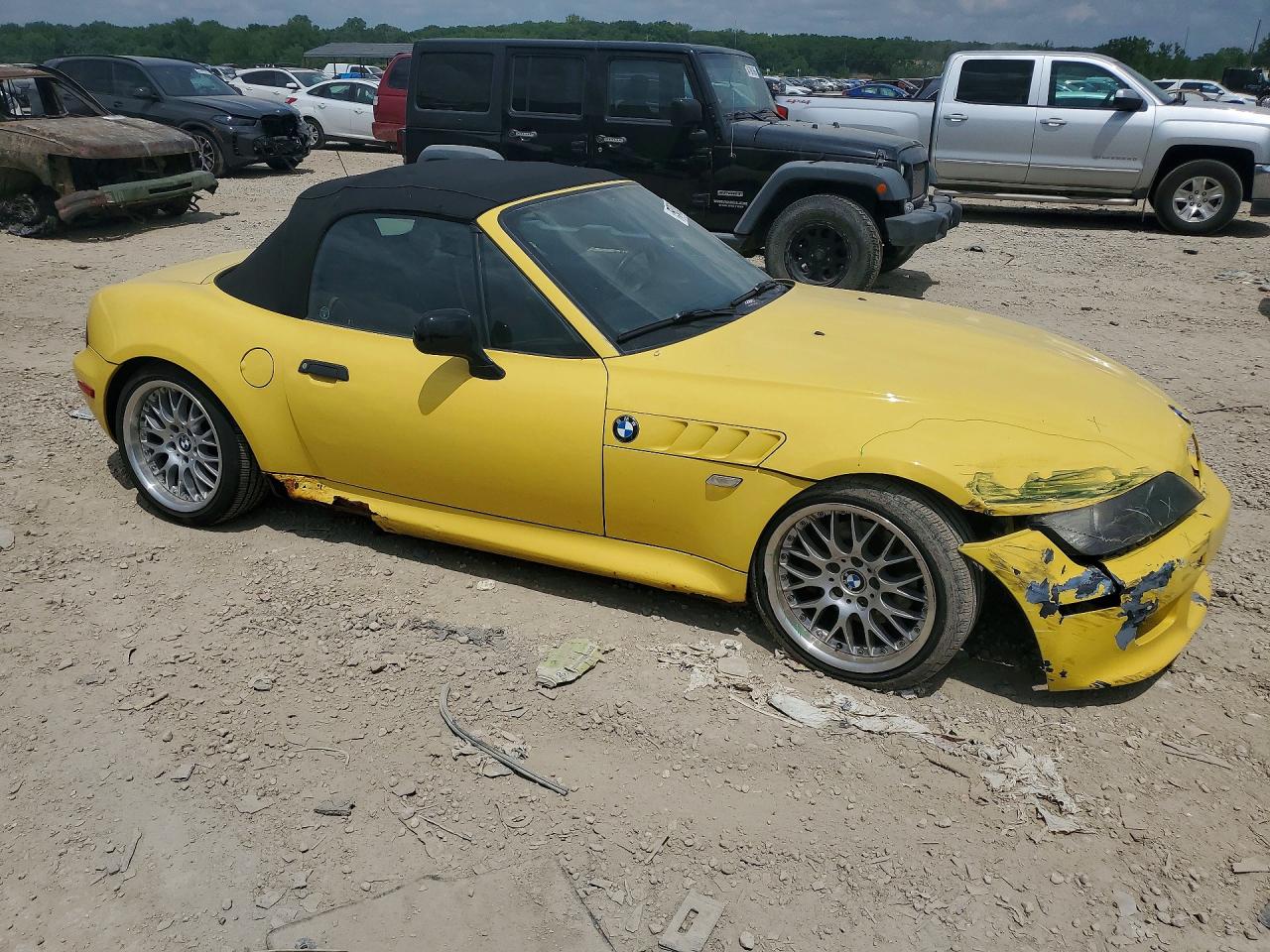 2001 Bmw Z3 3.0 Желтый vin: WBACN53451LJ55876