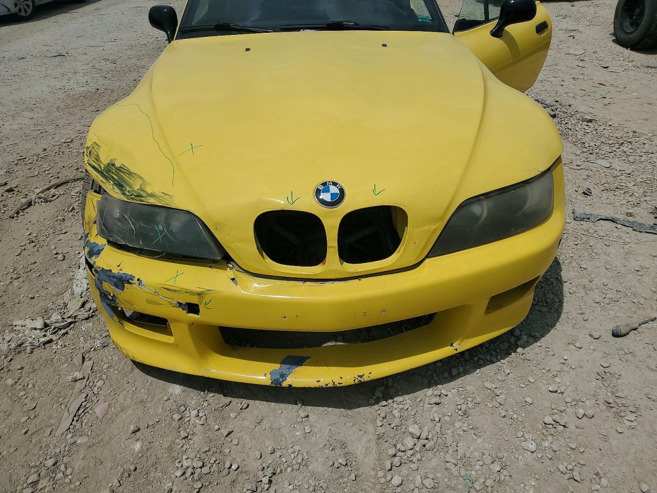 2001 Bmw Z3 3.0 Желтый vin: WBACN53451LJ55876