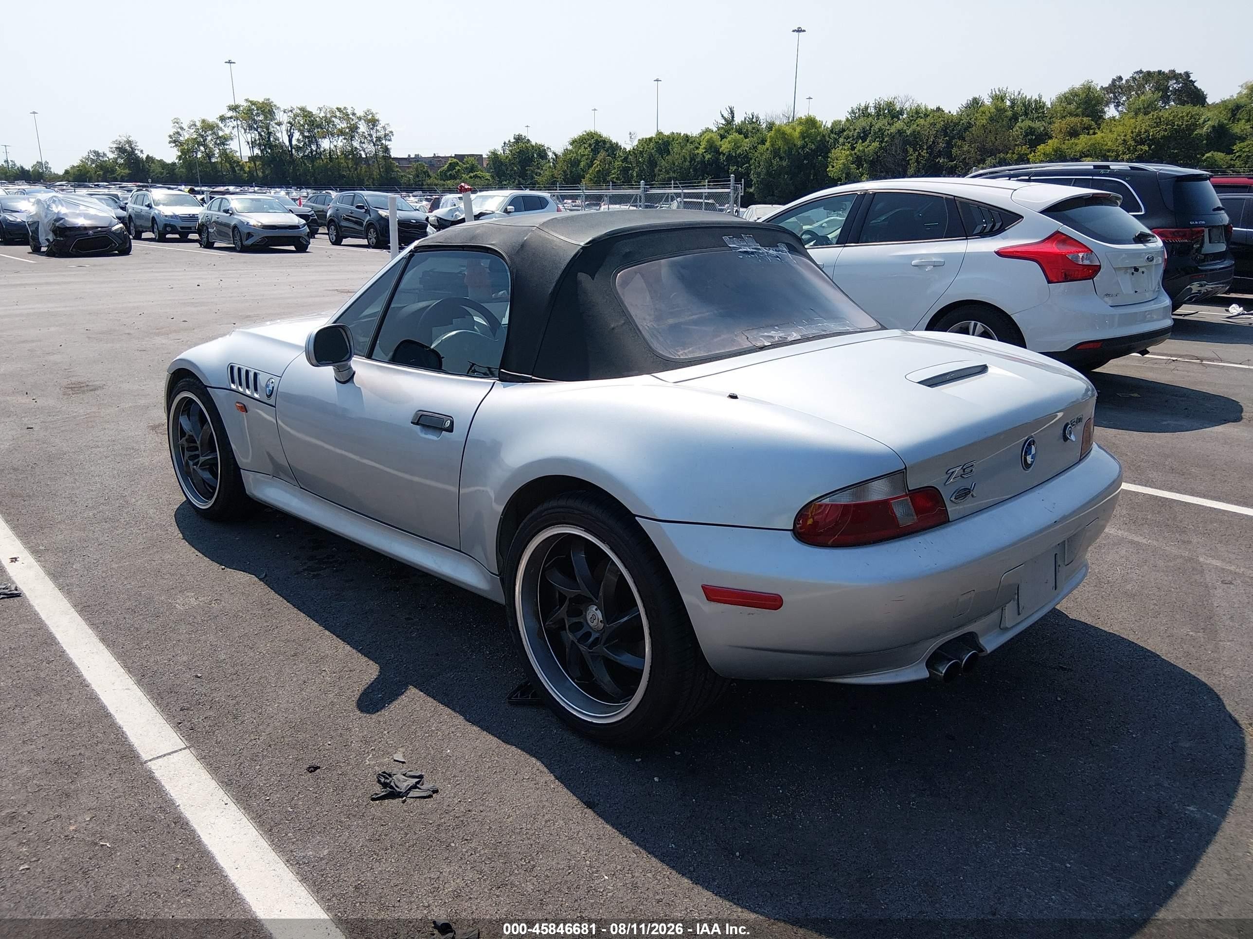 2001 Bmw Z3 3.0i Серебряный vin: WBACN53461LL48361