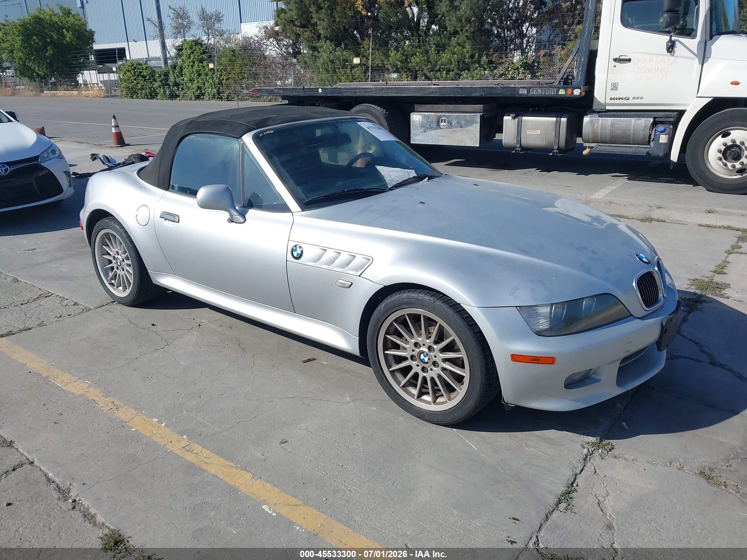 2001 Bmw Z3 3.0i Silver vin: WBACN53461LL48618