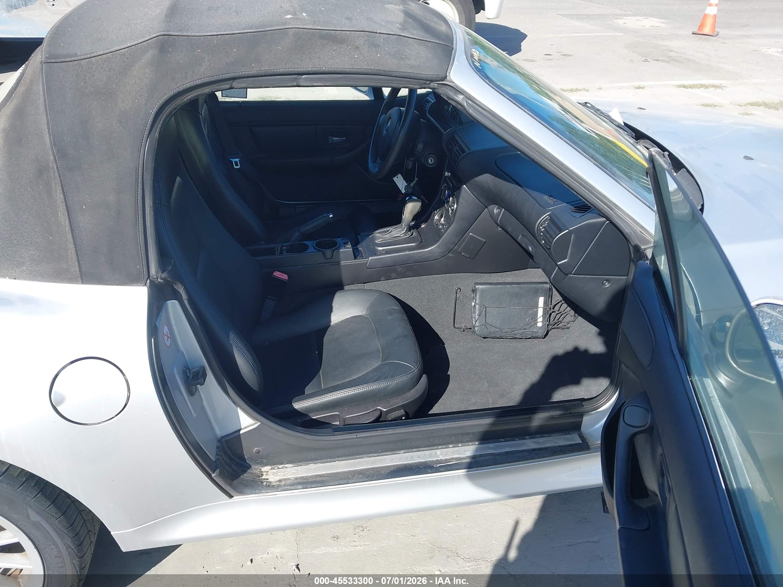 2001 Bmw Z3 3.0i Silver vin: WBACN53461LL48618