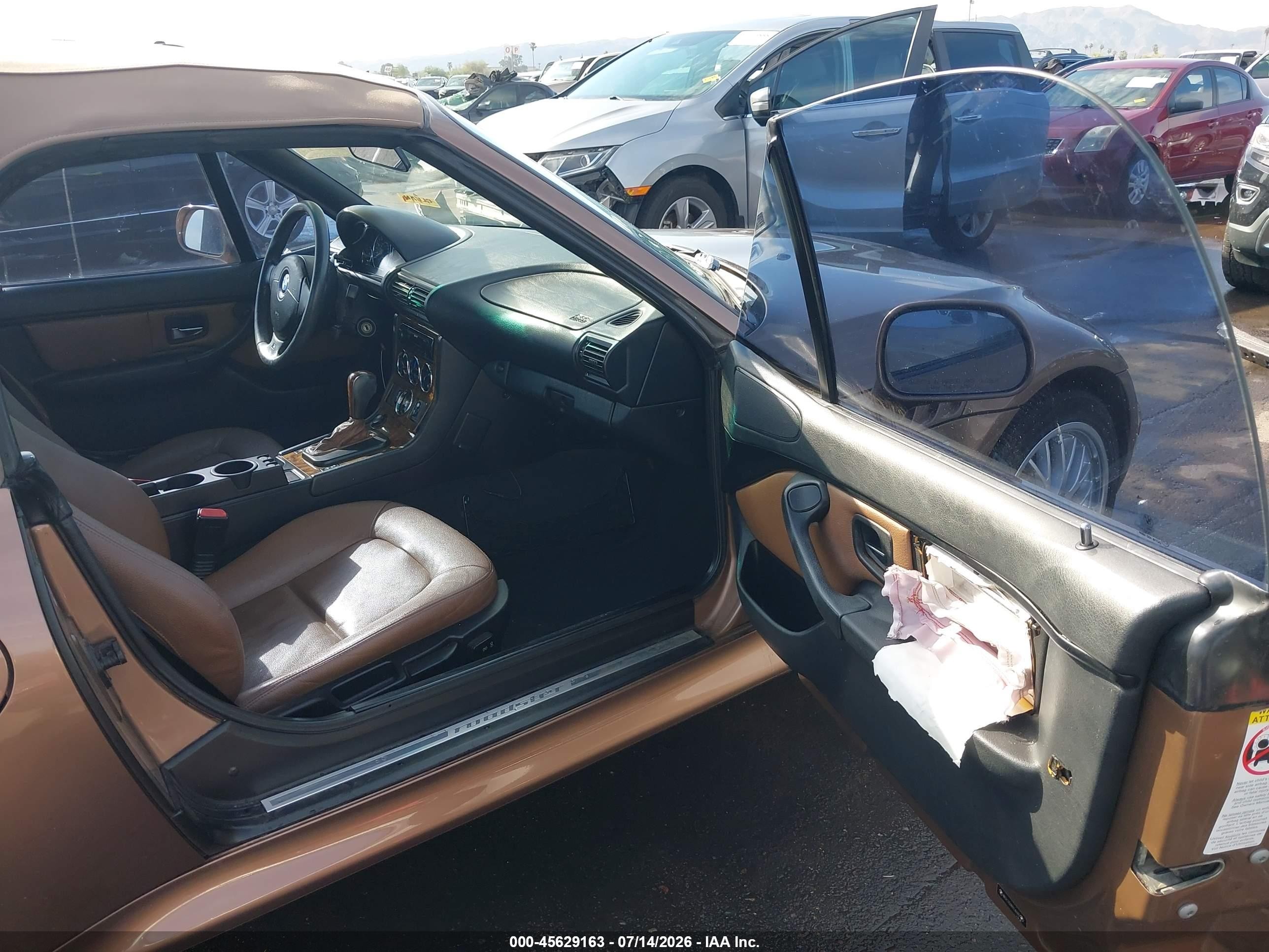 2001 Bmw Z3 3.0i Brown vin: WBACN53481LL47633