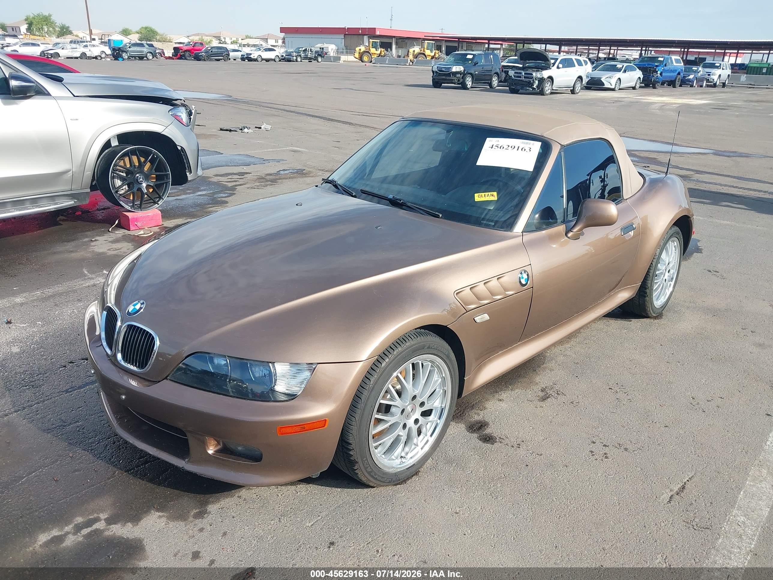 2001 Bmw Z3 3.0i Brown vin: WBACN53481LL47633