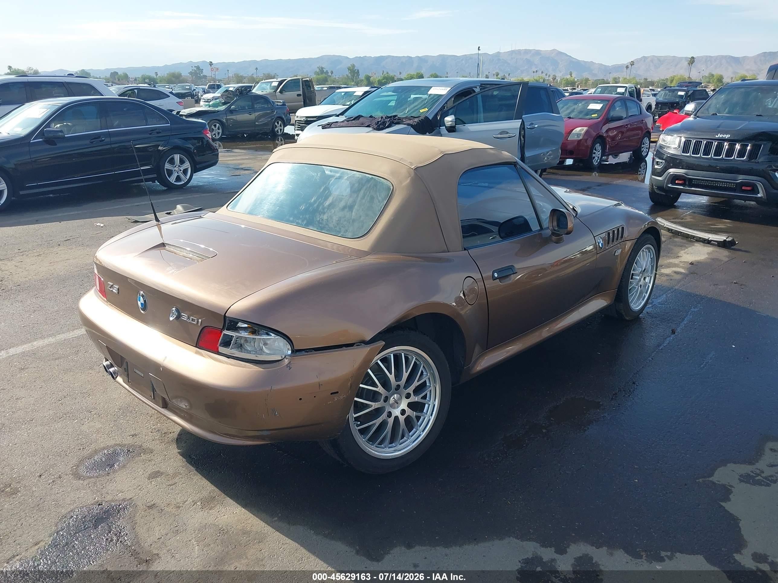2001 Bmw Z3 3.0i Brown vin: WBACN53481LL47633