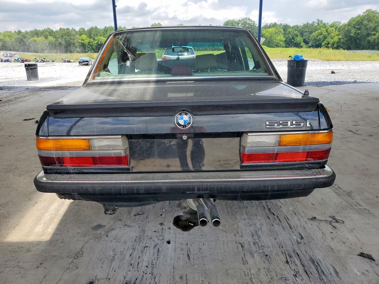 1988 Bmw 535 Automatic Black vin: WBADC8400J3262177