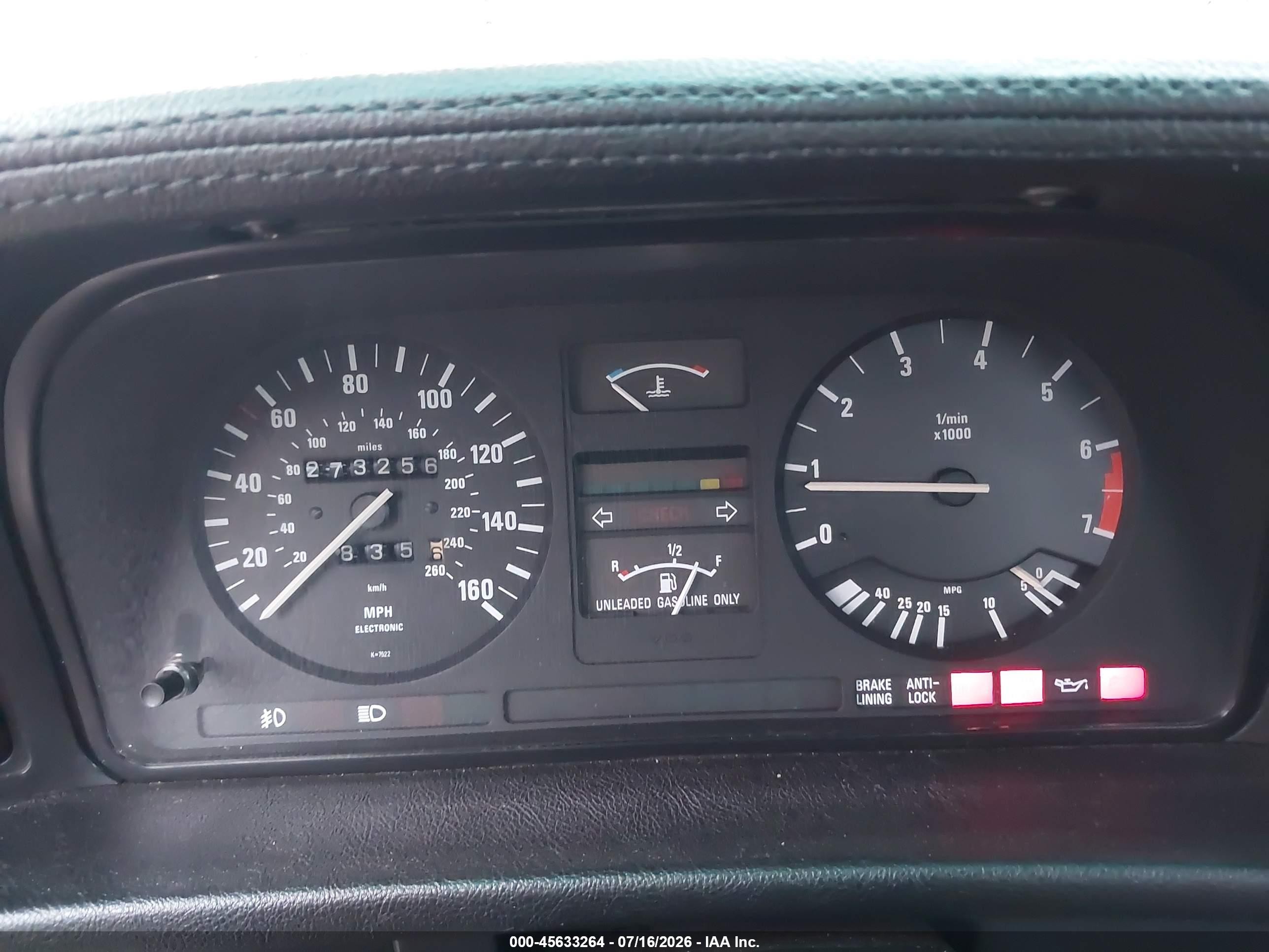 1987 Bmw 535 I Automatic Gray vin: WBADC8401H1721089