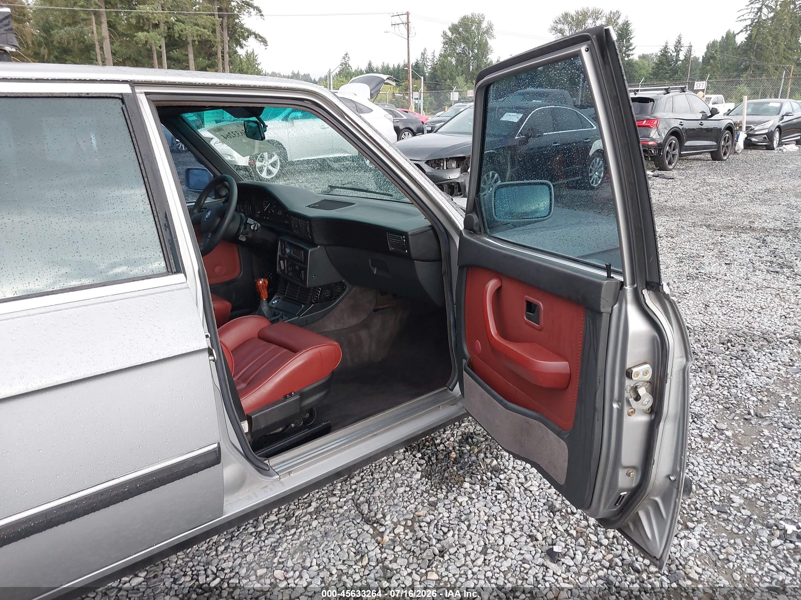 1987 Bmw 535 I Automatic Gray vin: WBADC8401H1721089