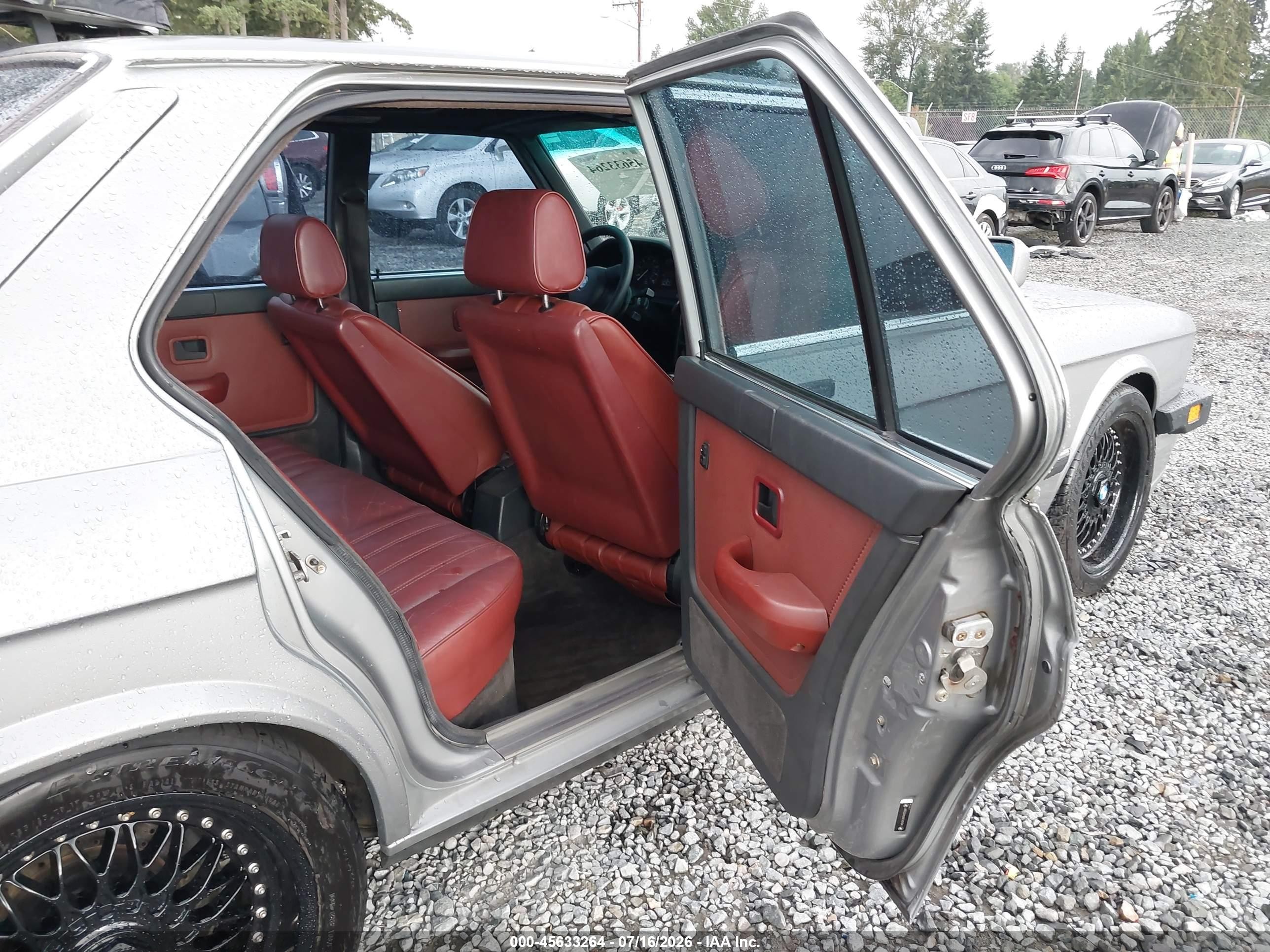 1987 Bmw 535 I Automatic Gray vin: WBADC8401H1721089
