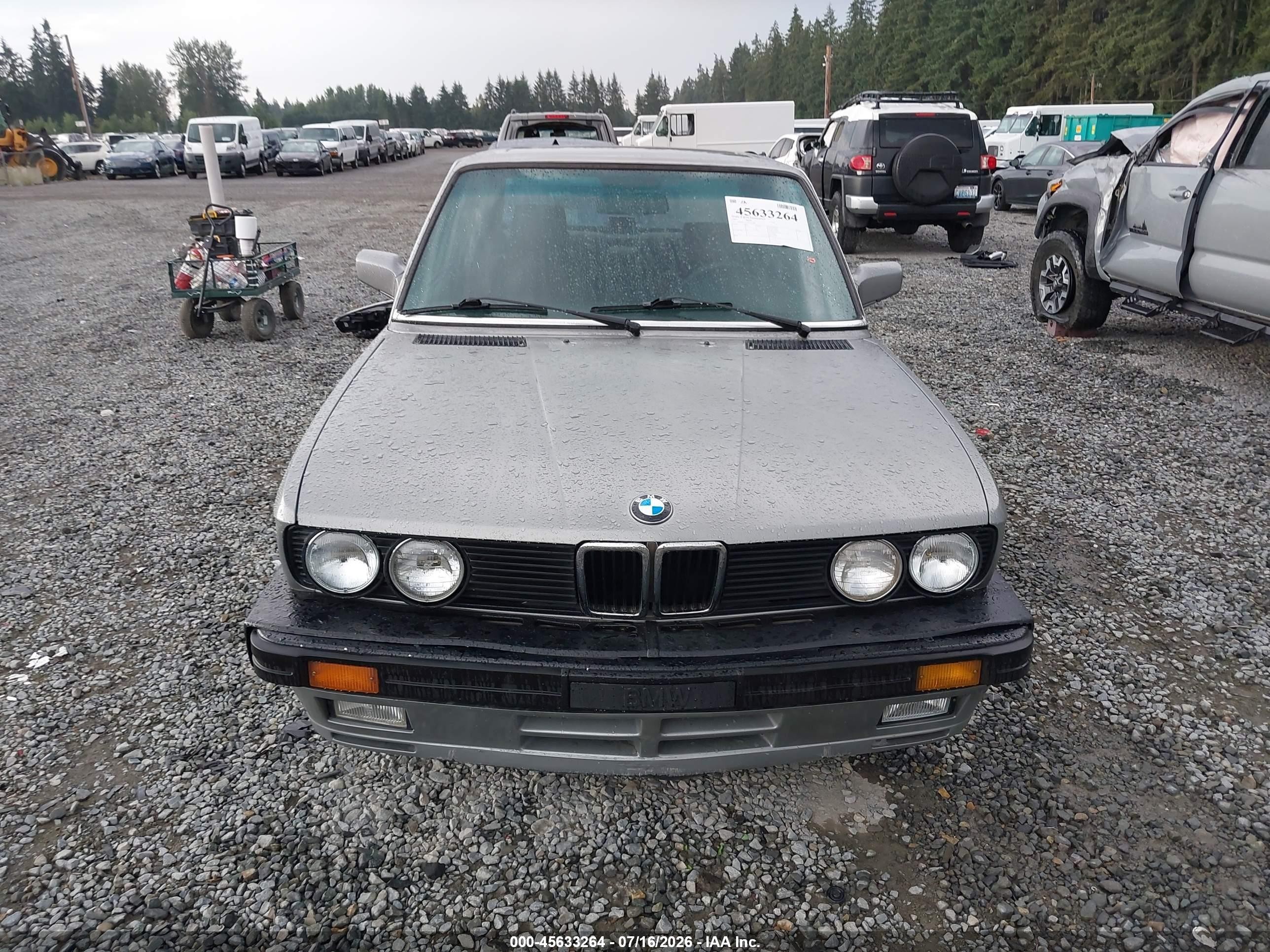 1987 Bmw 535 I Automatic Gray vin: WBADC8401H1721089