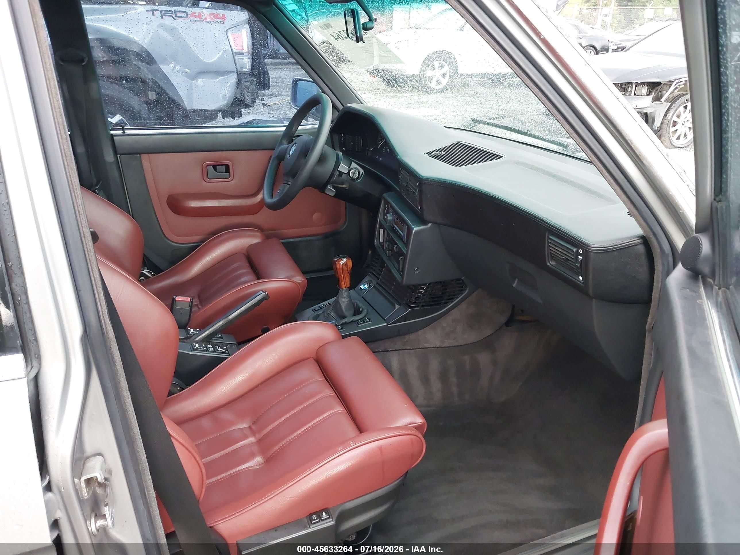 1987 Bmw 535 I Automatic Gray vin: WBADC8401H1721089