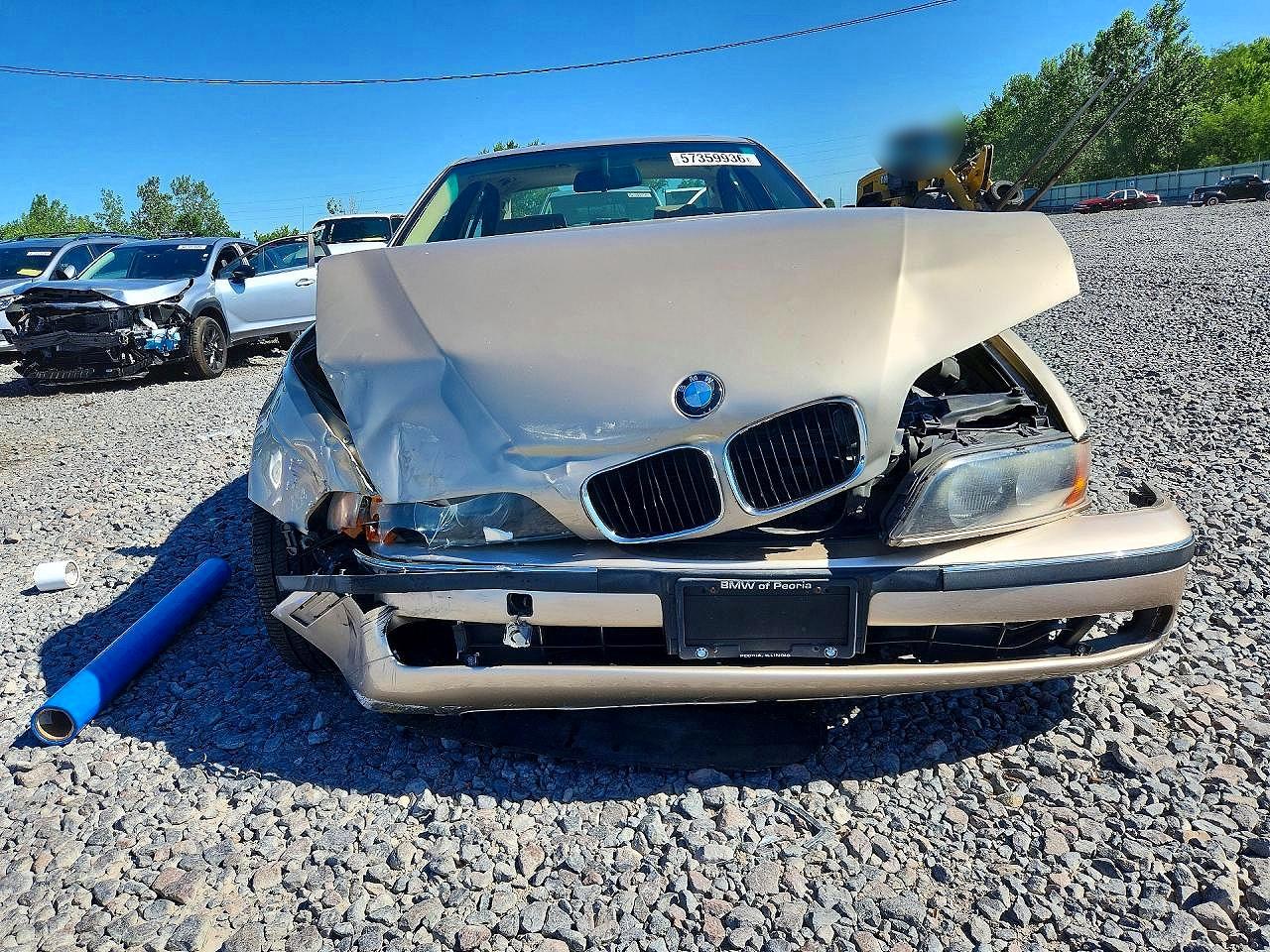 1998 Bmw 528 I Automatic Tan vin: WBADD6323WGT92183
