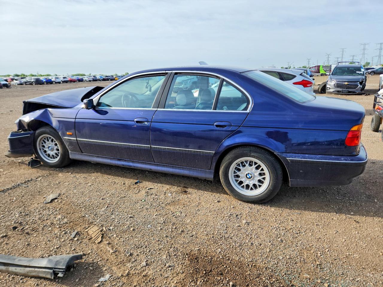 1998 Bmw 528 I Automatic Blue vin: WBADD6323WGT93222
