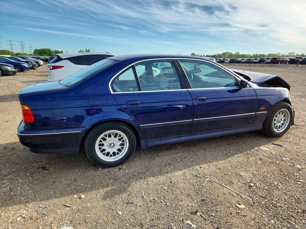 1998 Bmw 528 I Automatic Blue vin: WBADD6323WGT93222
