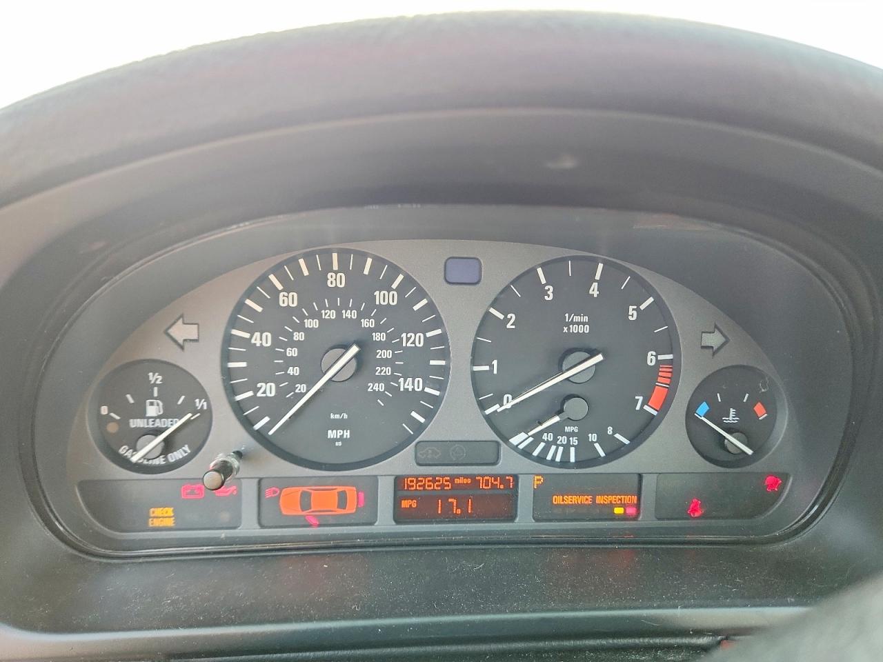 1998 Bmw 528 I Automatic Blue vin: WBADD6323WGT93222