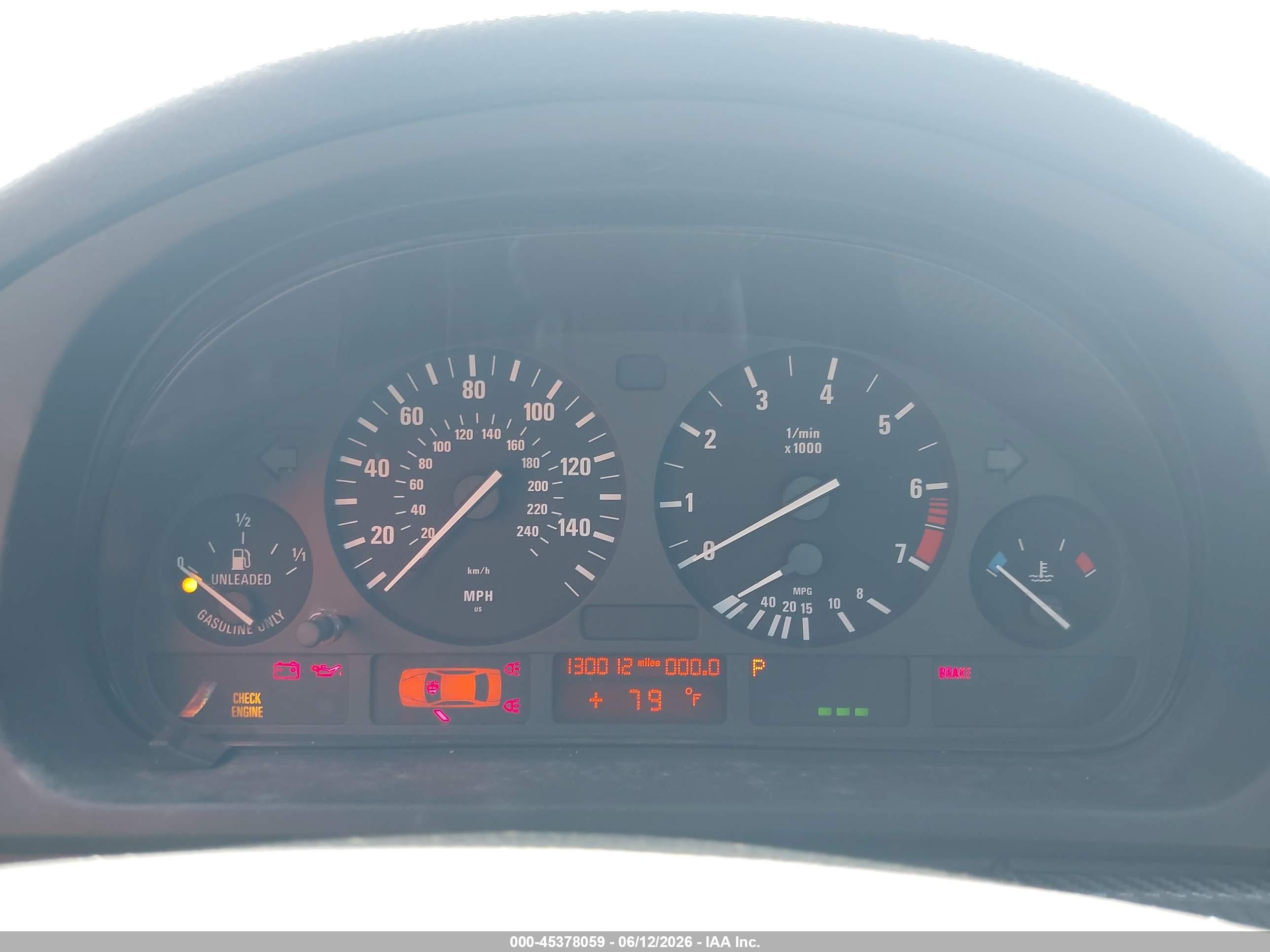 1998 Bmw 528i   Black vin: WBADD6324WBW30913