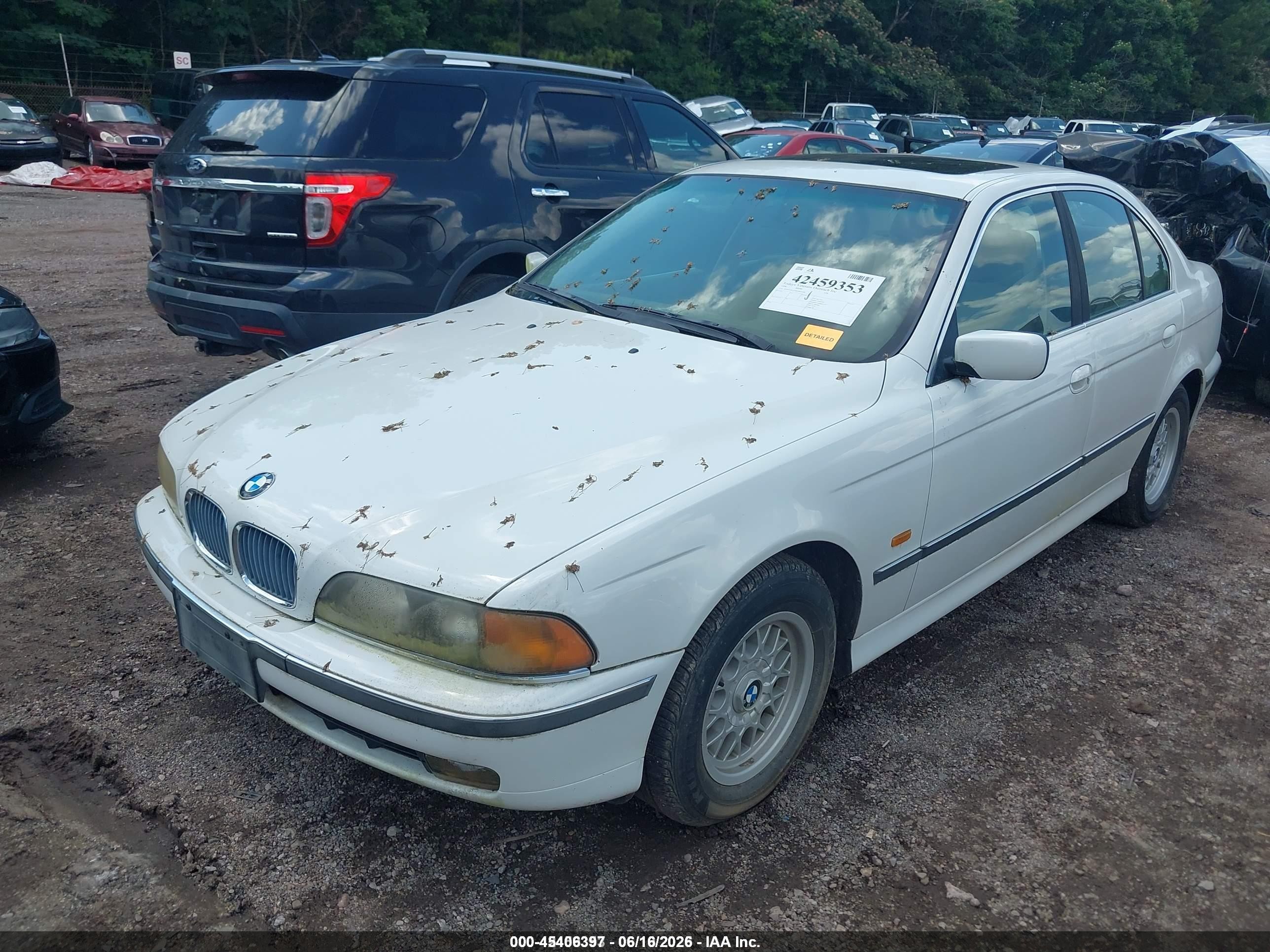 1998 Bmw 528i   White vin: WBADD6324WBW49588