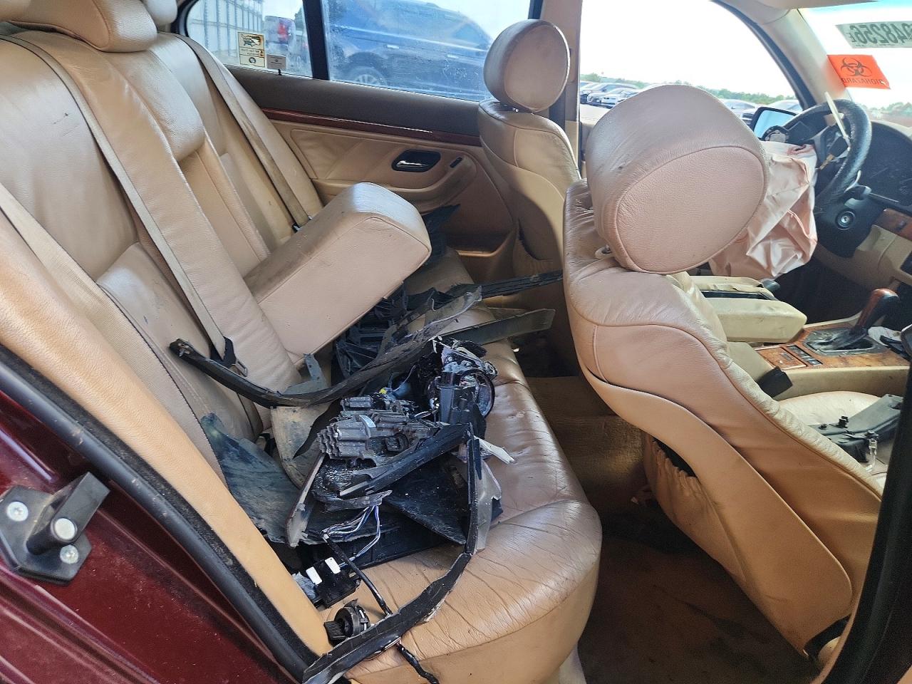 1997 Bmw 528 I Automatic Burgundy vin: WBADD6326VBW15988