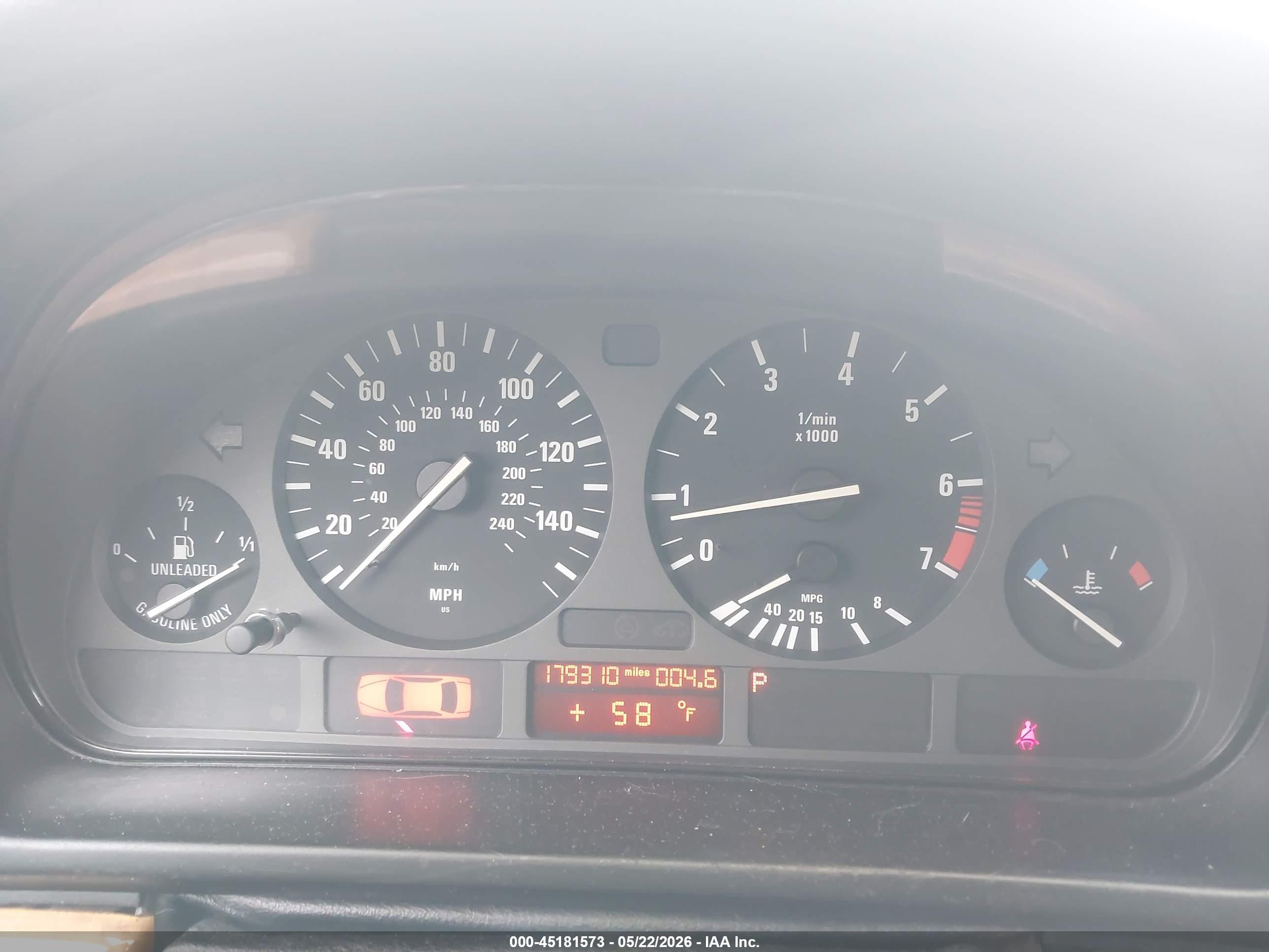 1997 Bmw 528i   Purple vin: WBADD6327VBW00948