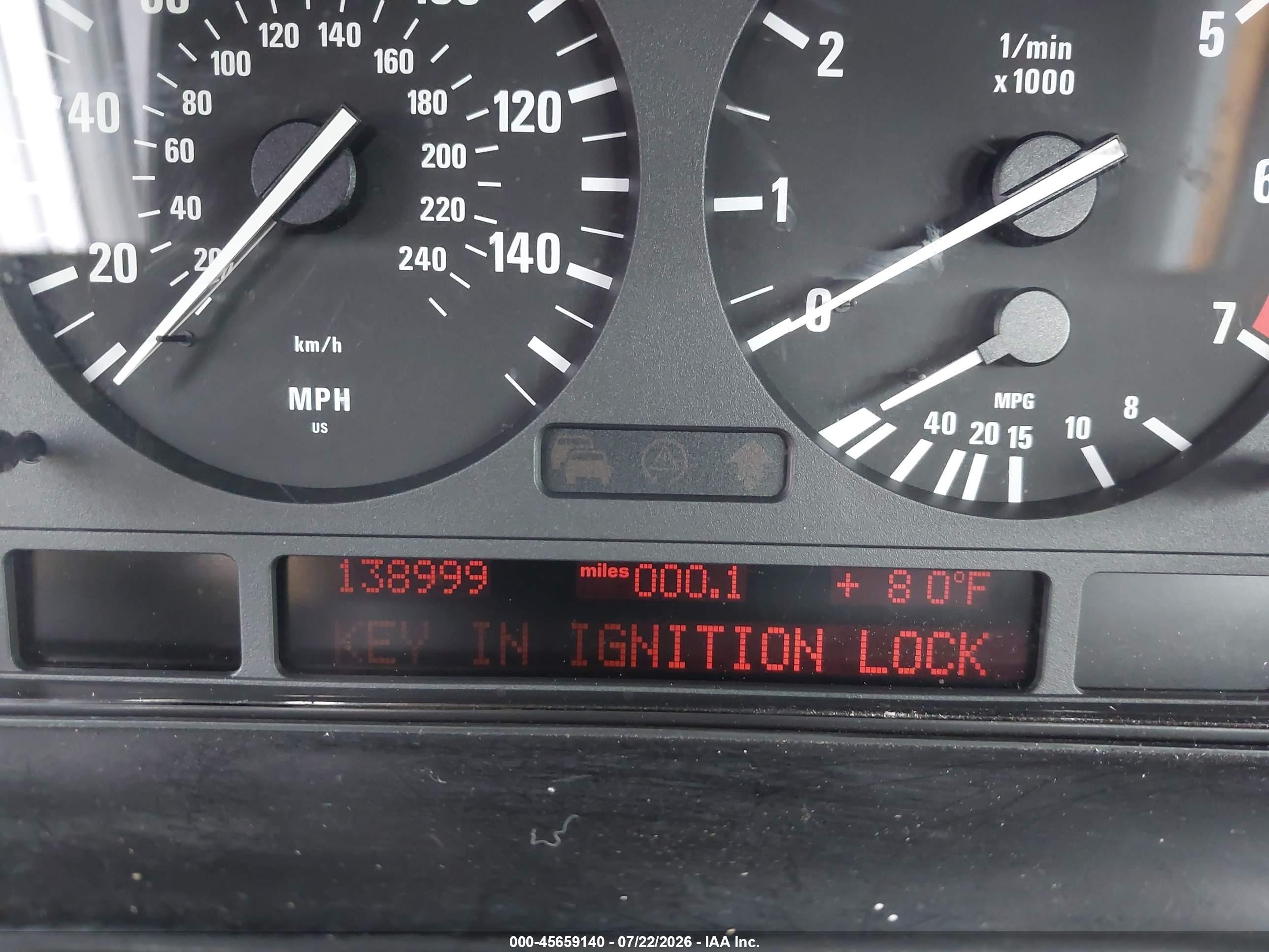 1998 Bmw 540i   Silver vin: WBADE5321WBV92984