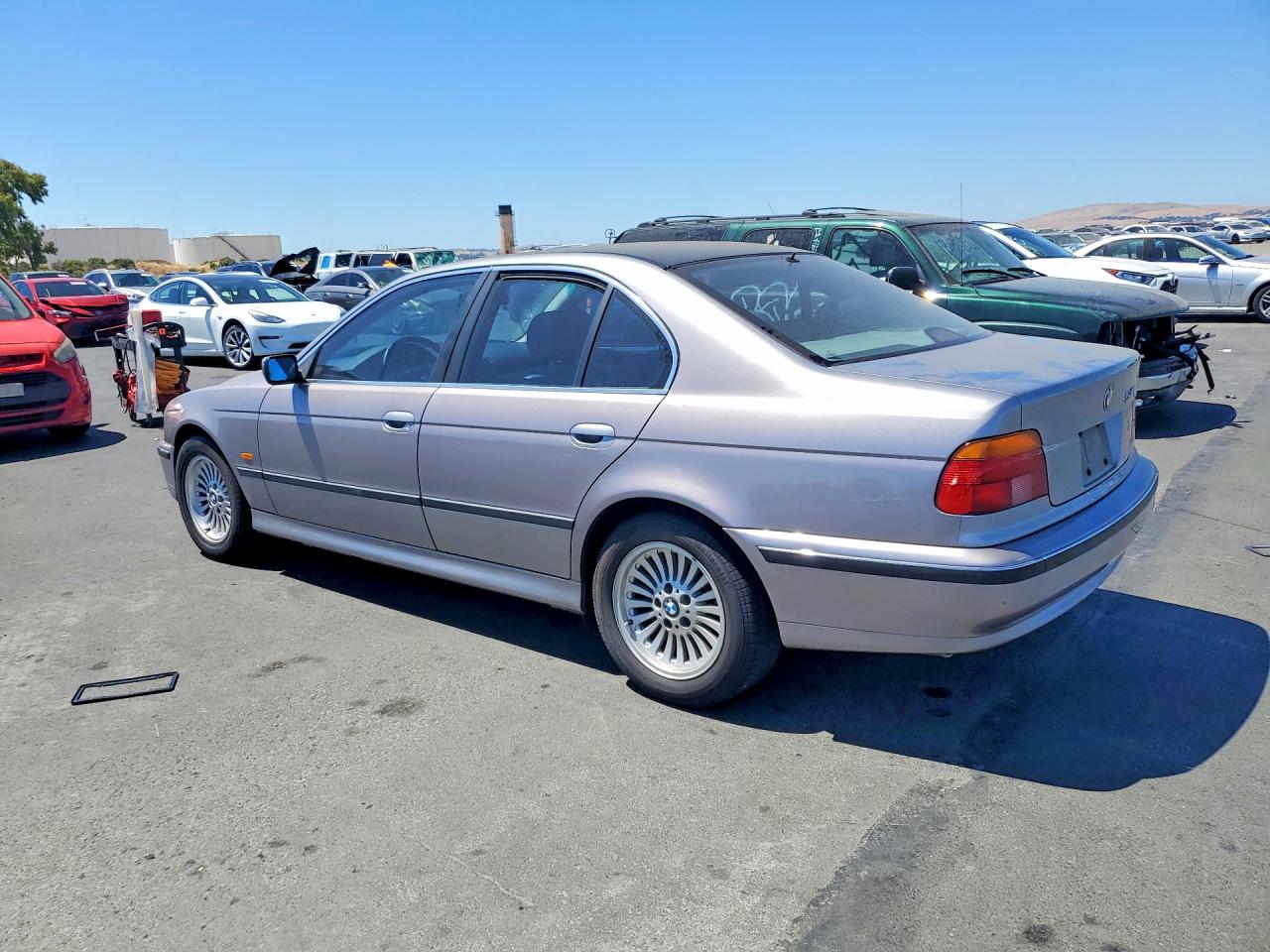 1998 Bmw 540 I Automatic Gray vin: WBADE6321WBW58617