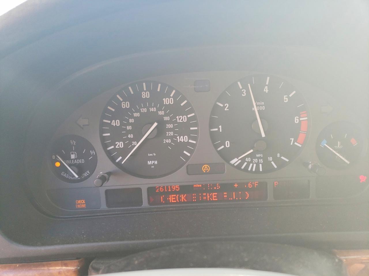 1998 Bmw 540 I Automatic Gray vin: WBADE6321WBW58617