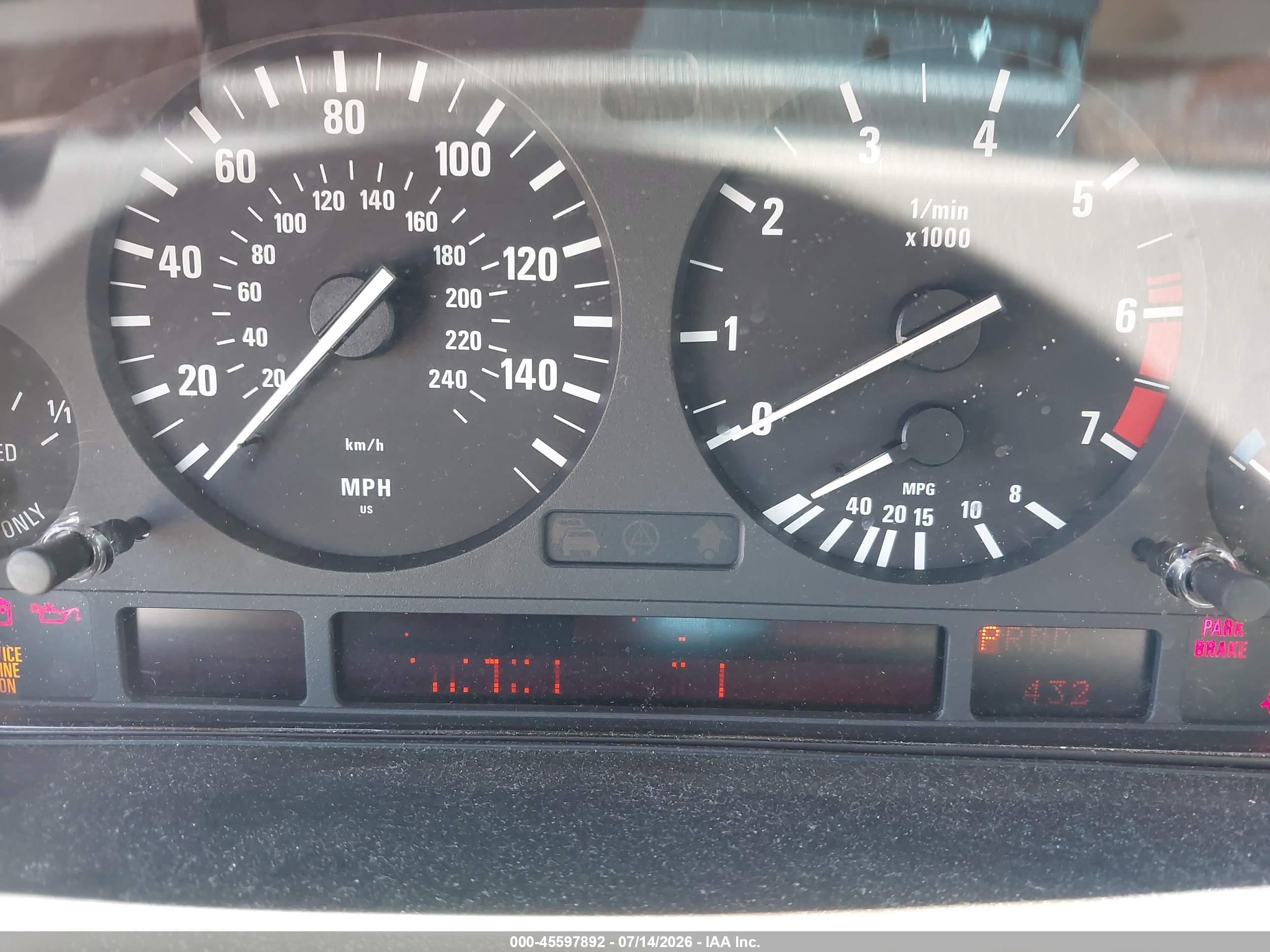 1998 Bmw 540ia   Белый vin: WBADE6325WBW61276