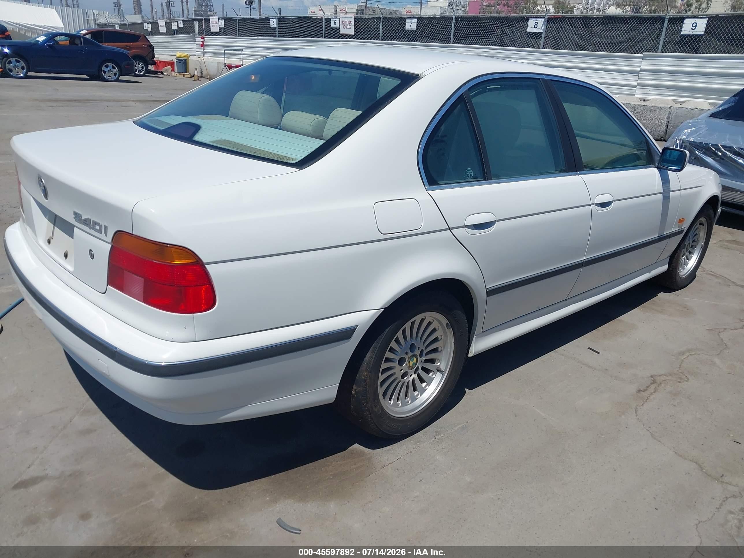 1998 Bmw 540ia   Белый vin: WBADE6325WBW61276