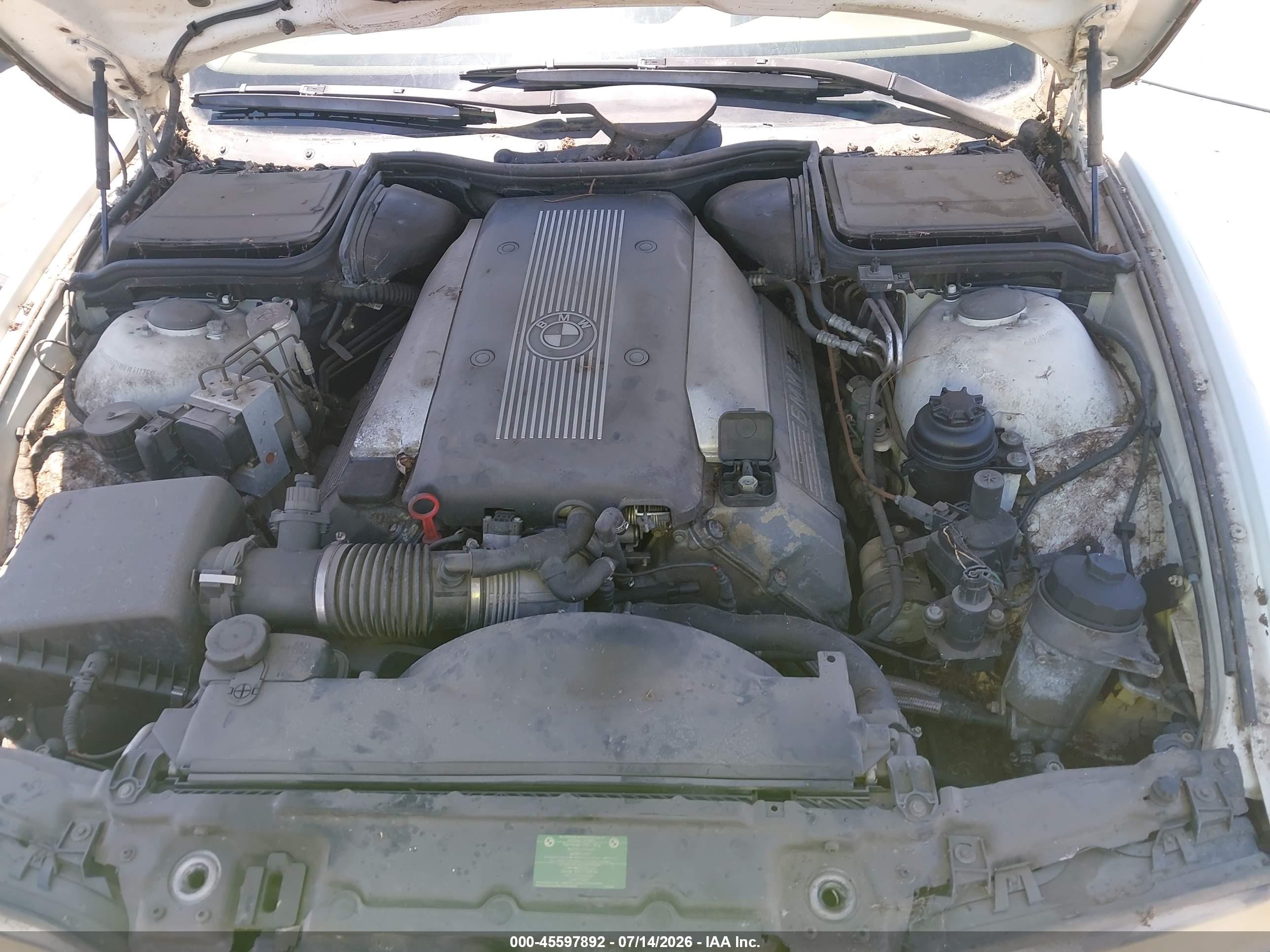 1998 Bmw 540ia   Белый vin: WBADE6325WBW61276