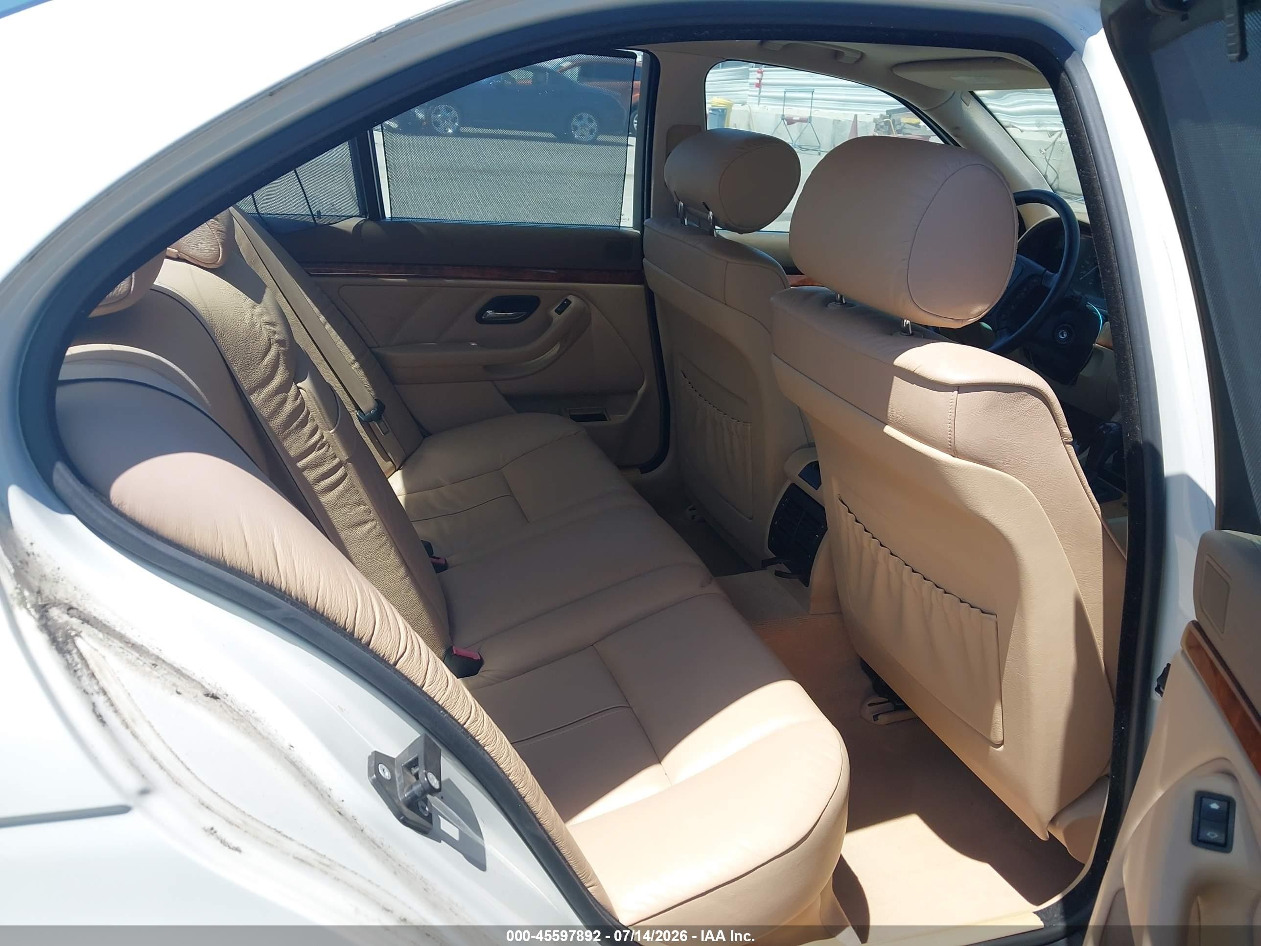1998 Bmw 540ia   Белый vin: WBADE6325WBW61276