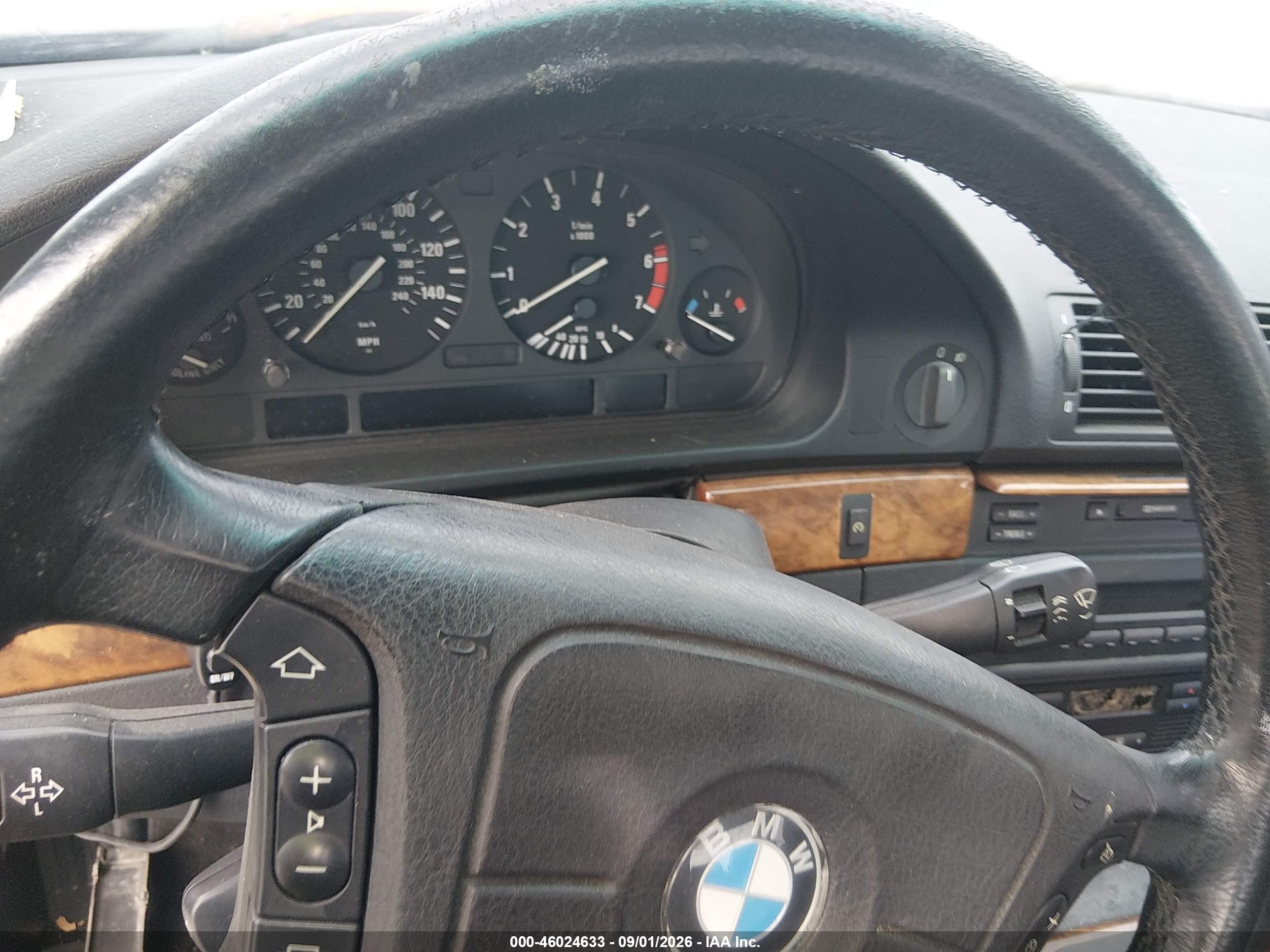 1997 Bmw 540ia   Черный vin: WBADE6328VBW57172