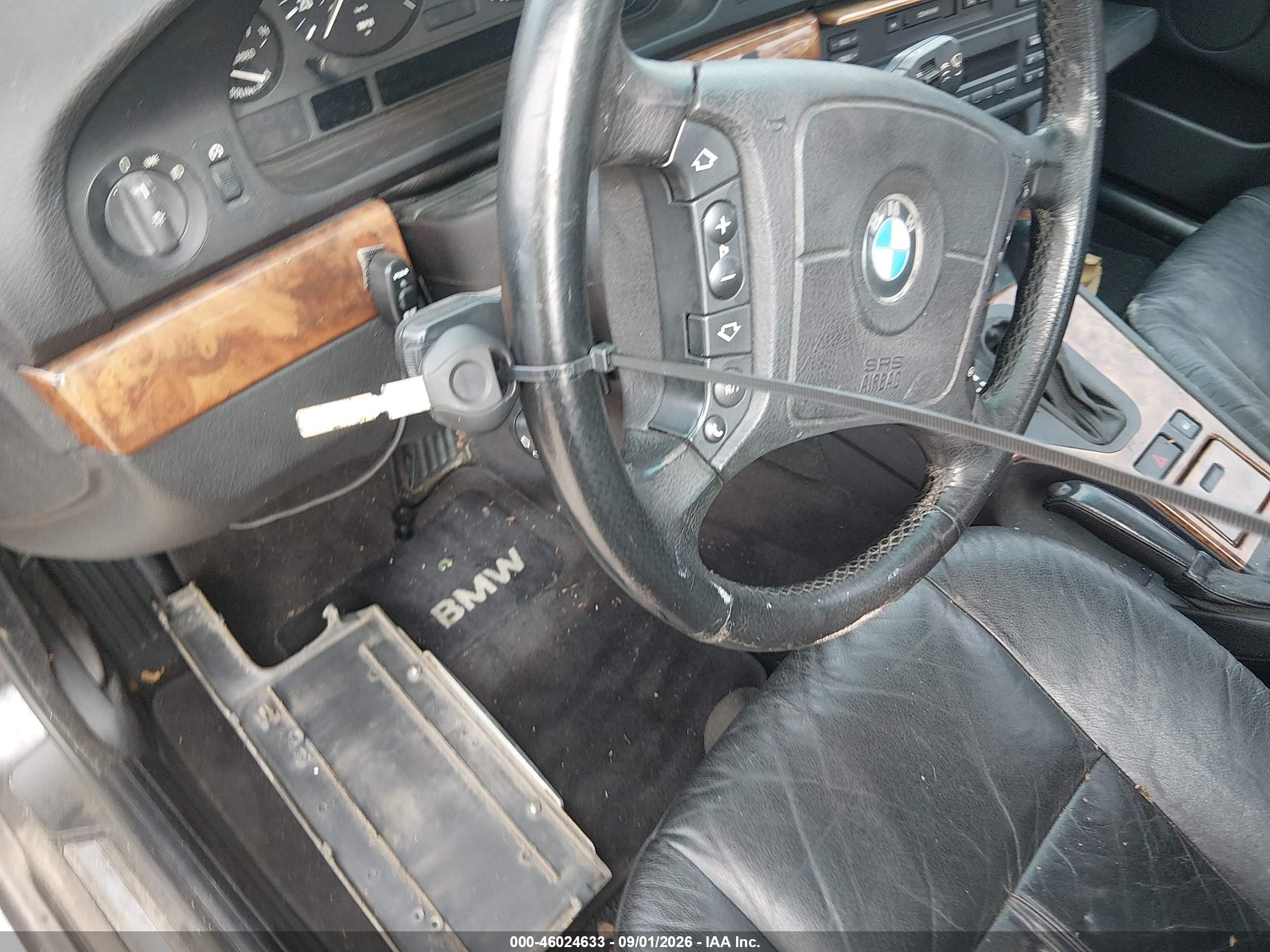 1997 Bmw 540ia   Черный vin: WBADE6328VBW57172