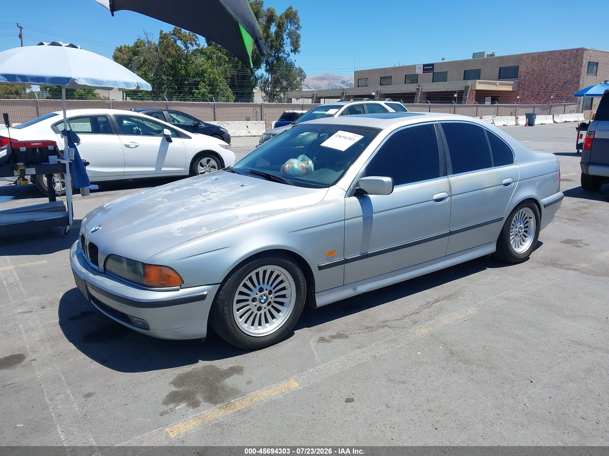 1998 Bmw 540ia   Gray vin: WBADE6329WBW58915