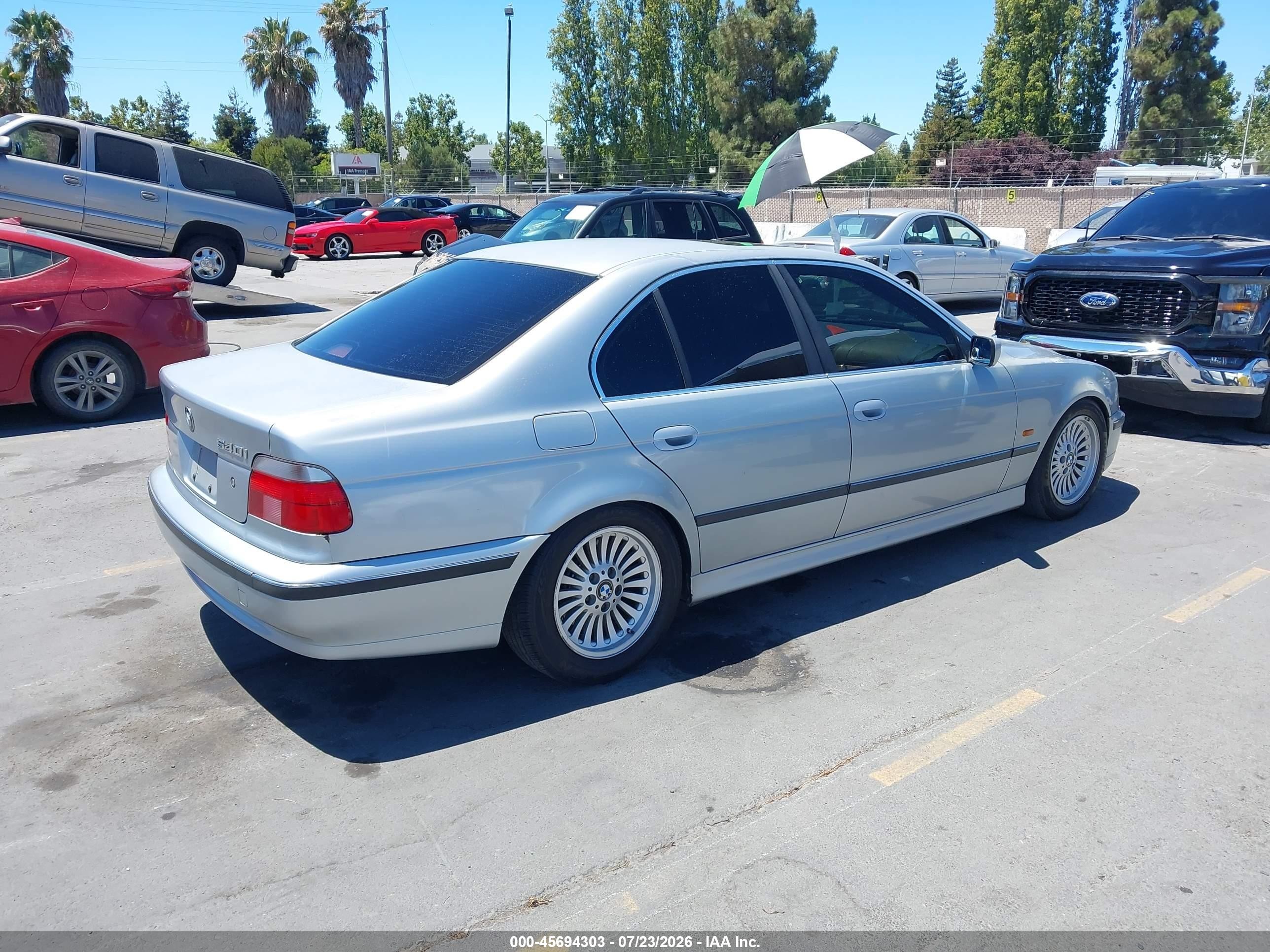 1998 Bmw 540ia   Gray vin: WBADE6329WBW58915