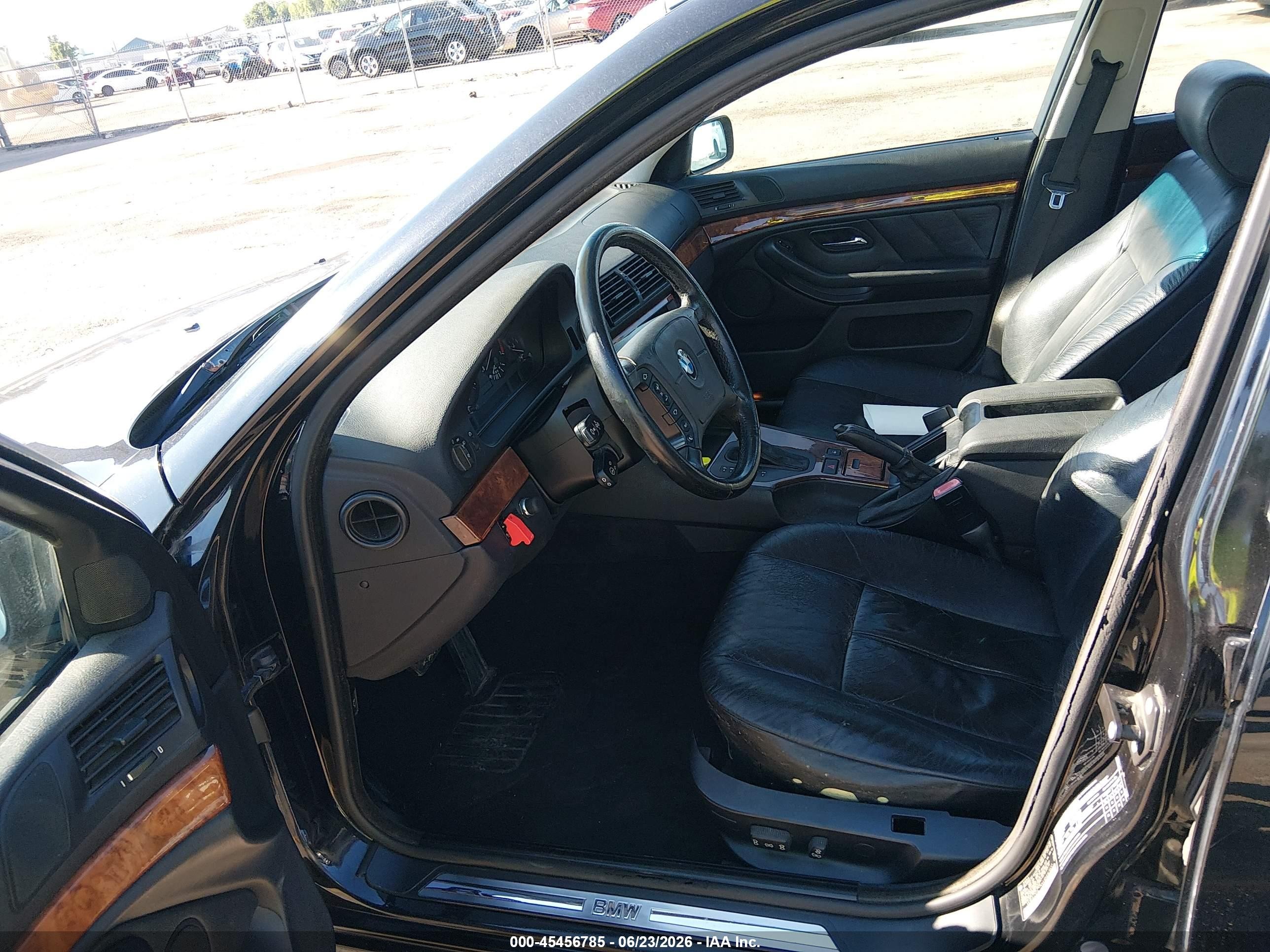 1998 Bmw 540ia   Black vin: WBADE6329WBW61927
